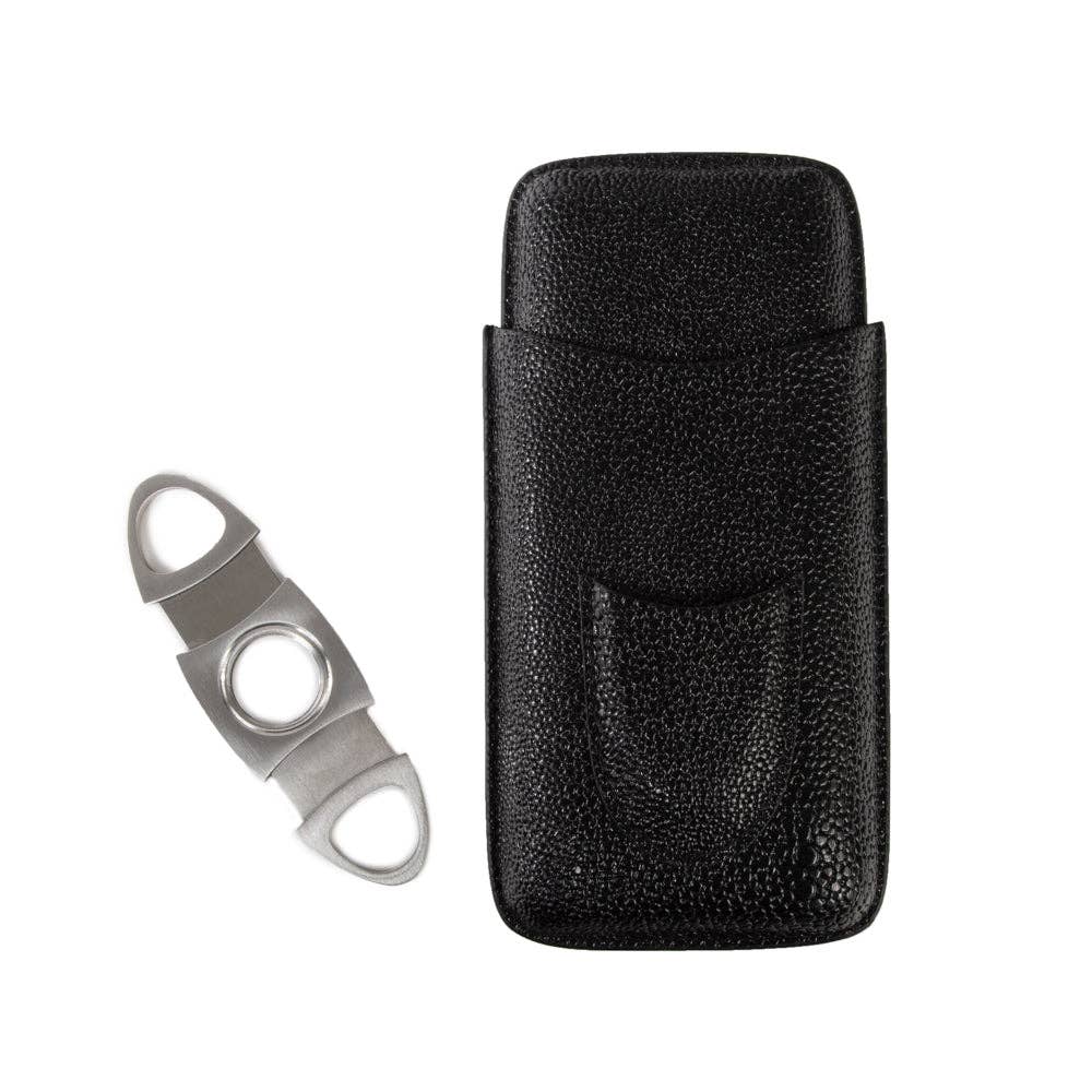 Simon Stingray Cigar Case - Black