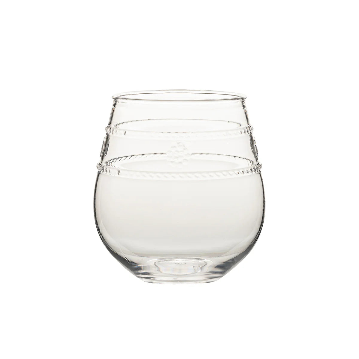 Isabella Acrylic Stemless Wine Glass Set/4