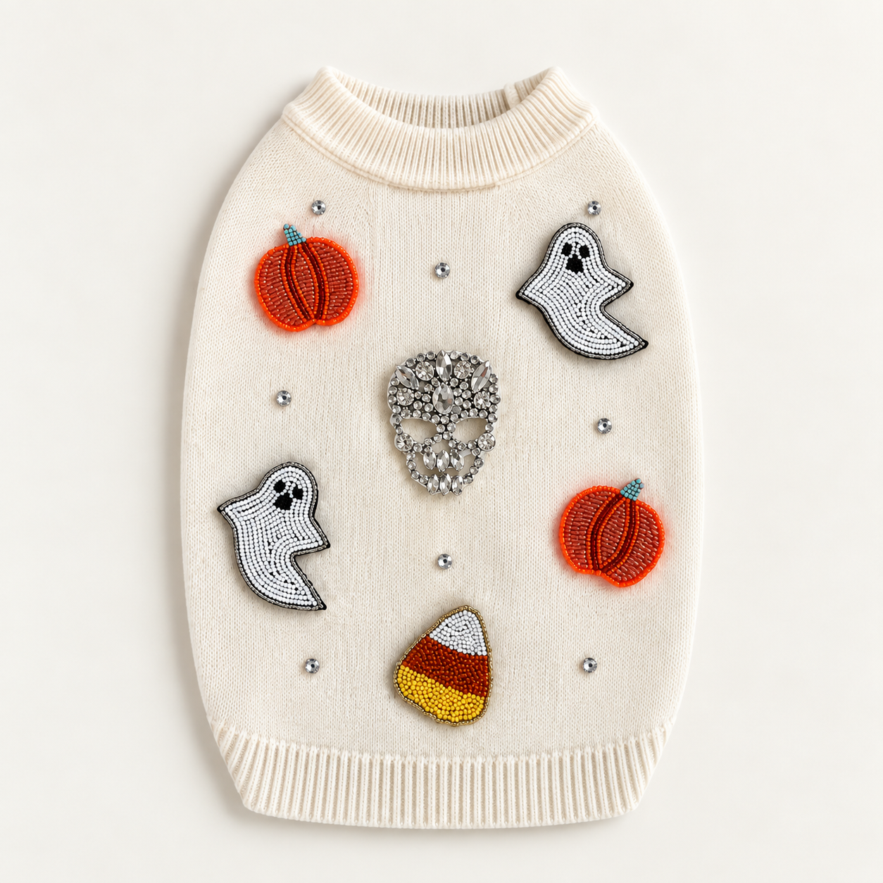 Bead Icon Ghost Sweater