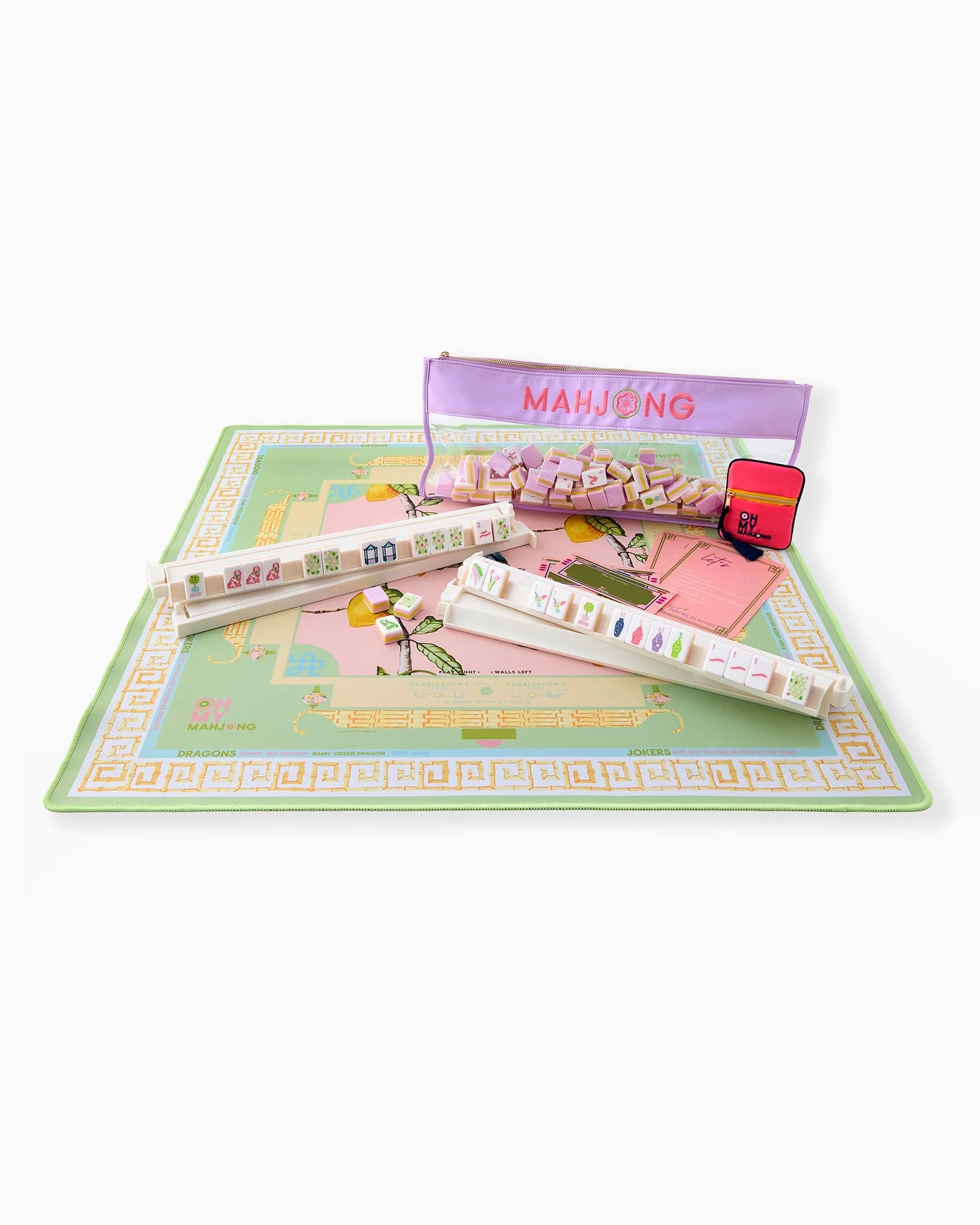 Mahjong Mat - Citrus Song Bird