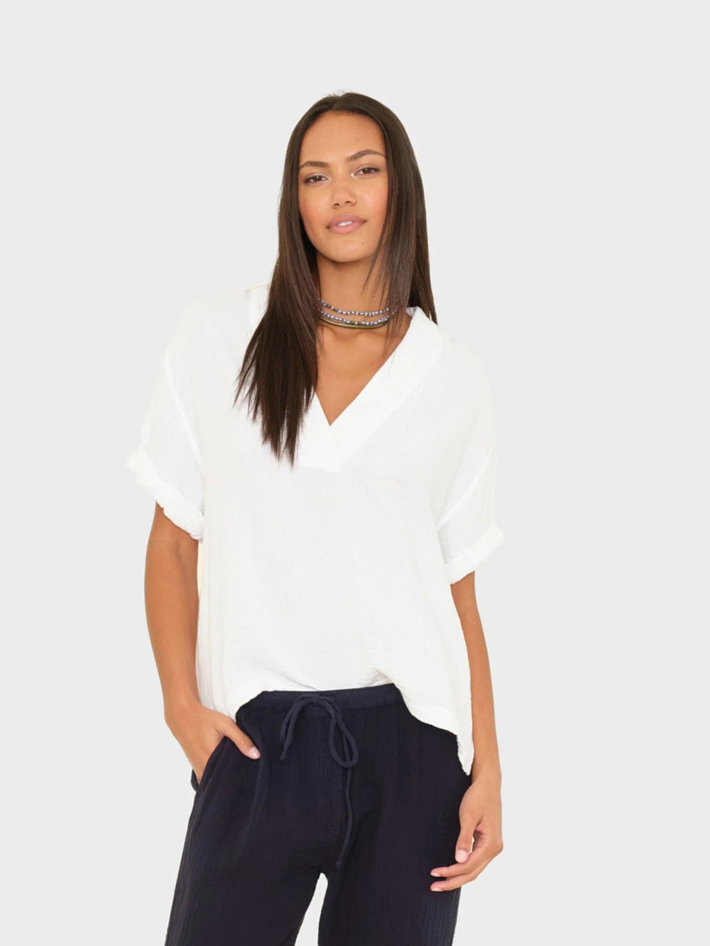 Avery Top - White