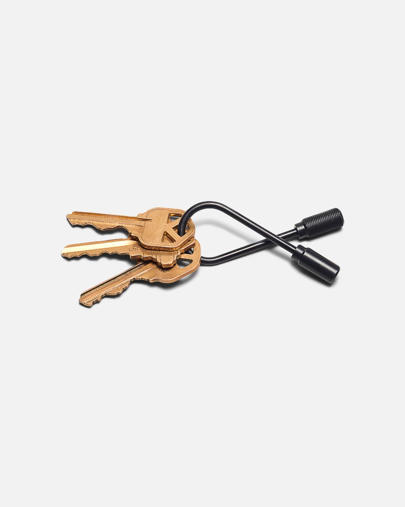 Closed Helix Key Ring - Carbon Black