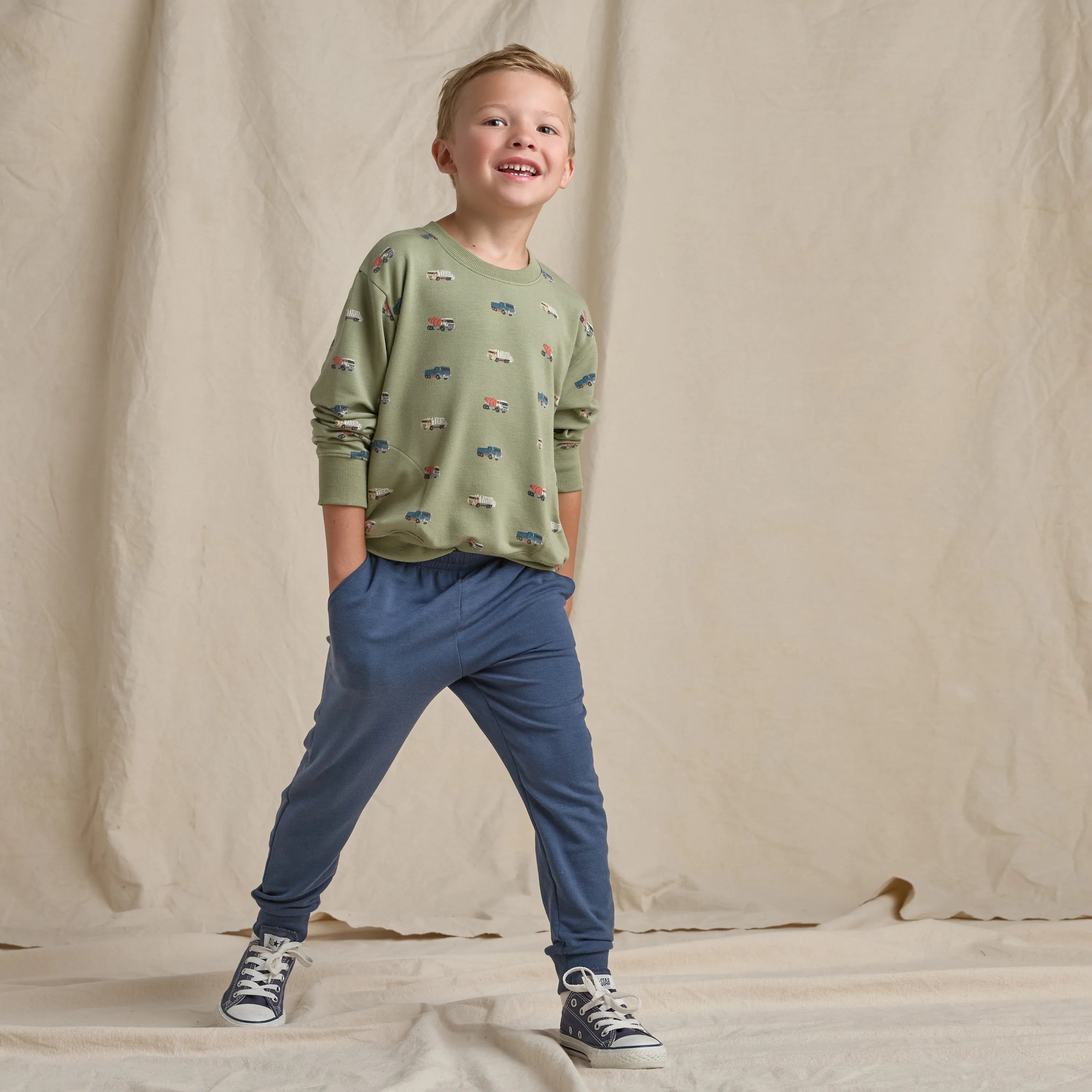 Play Sweatshirt - Trucks Green