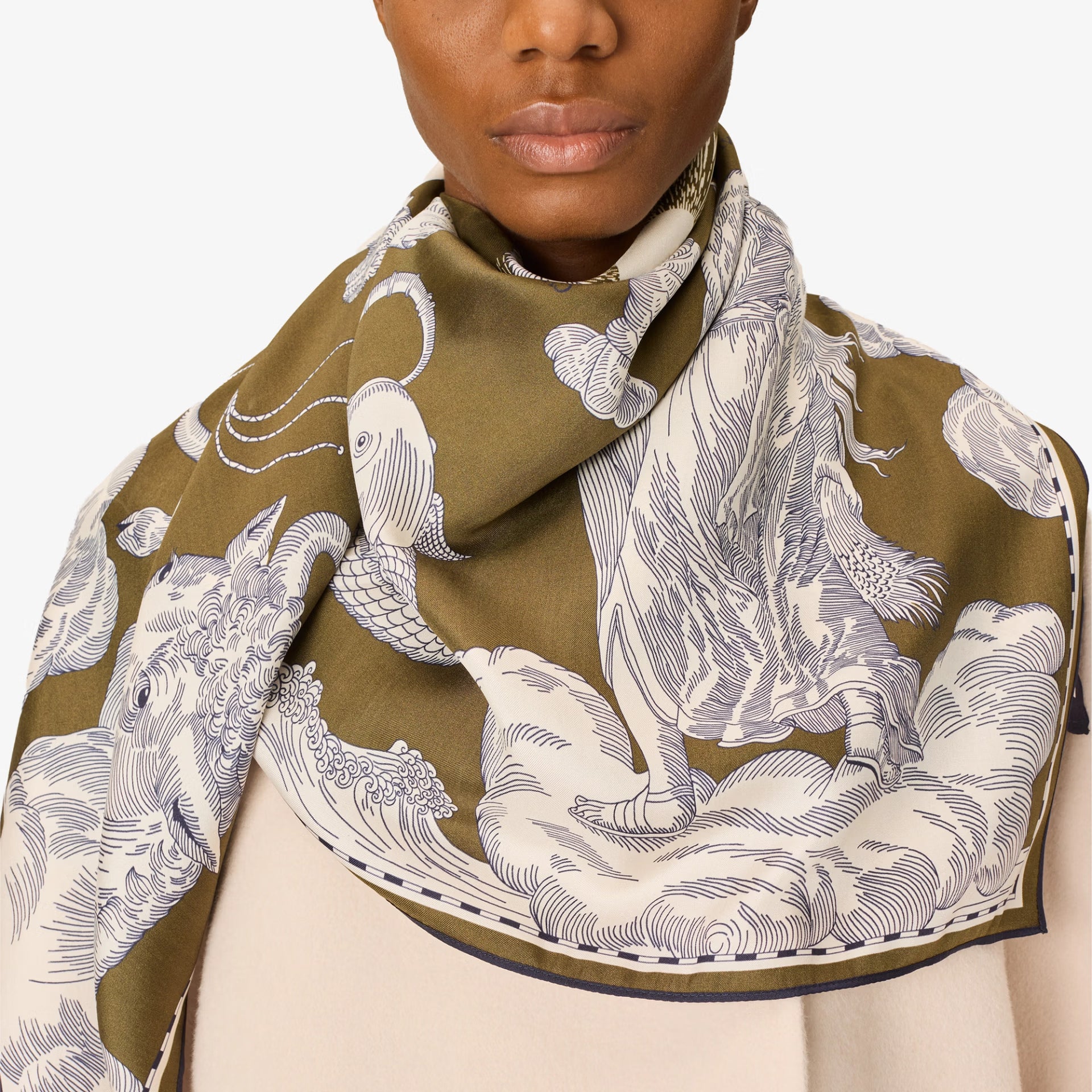 Square 100 - Astrologie - Navy / Khaki
