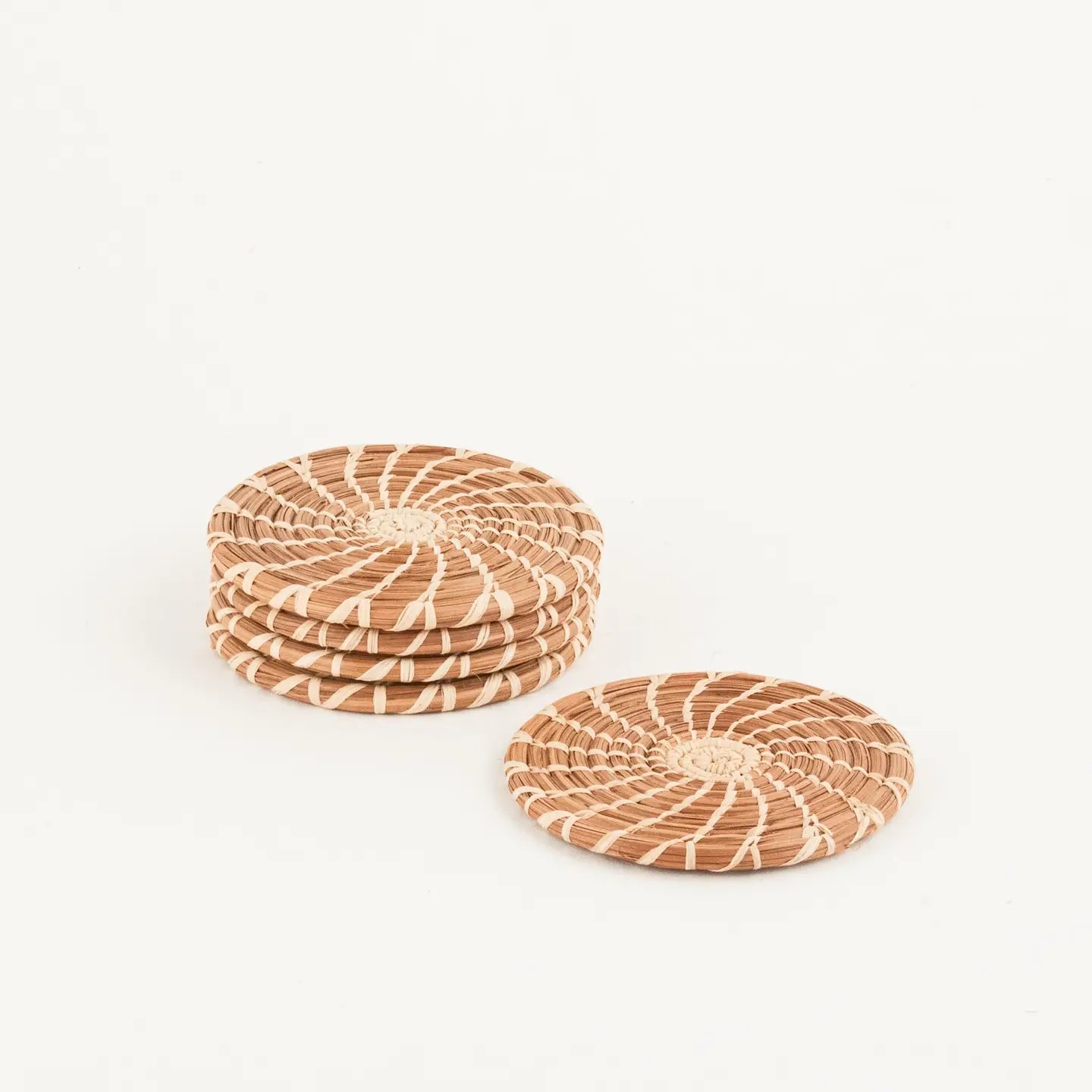 Pine Needle Coasters Set of 4