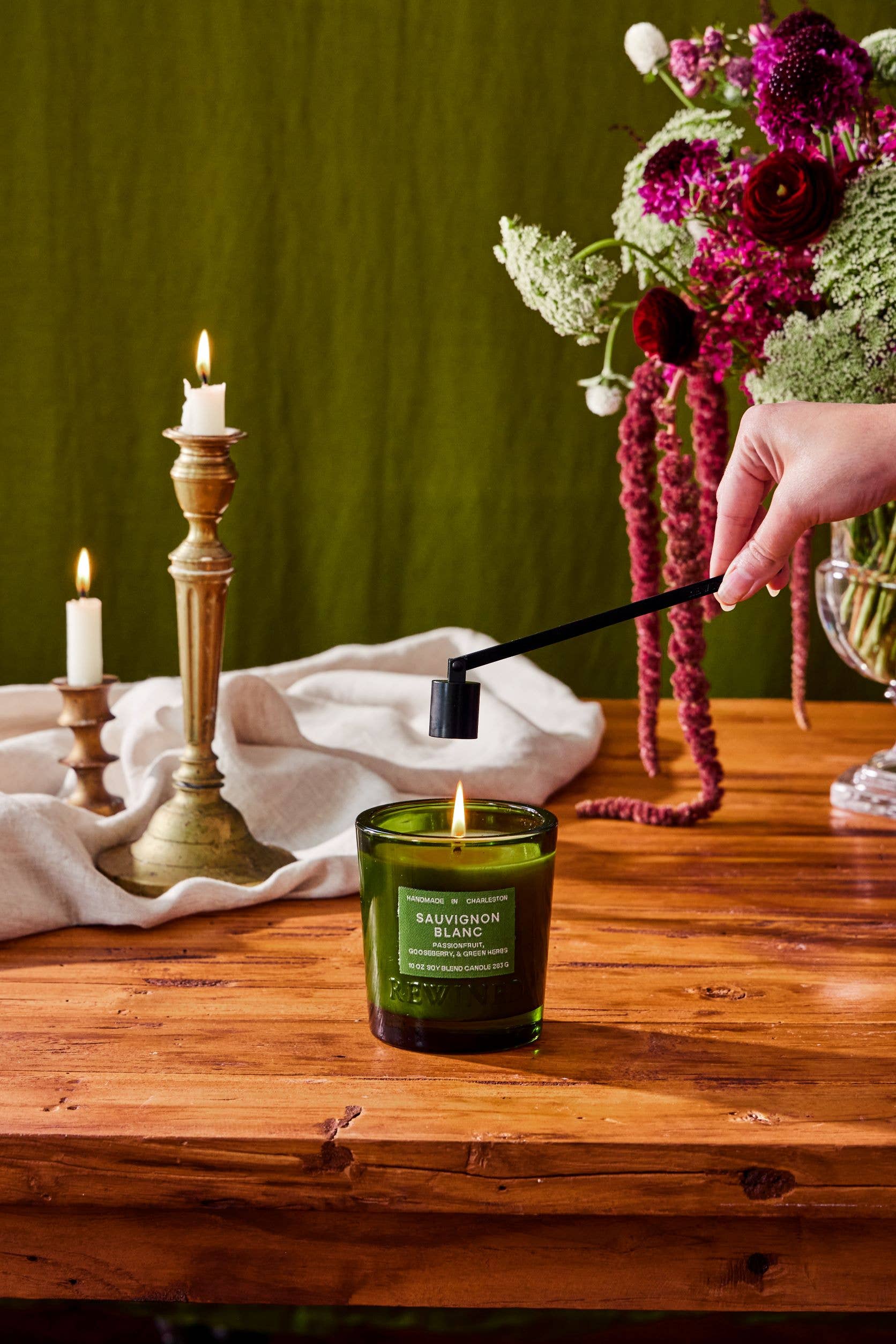 Matte Black Candle Snuffer