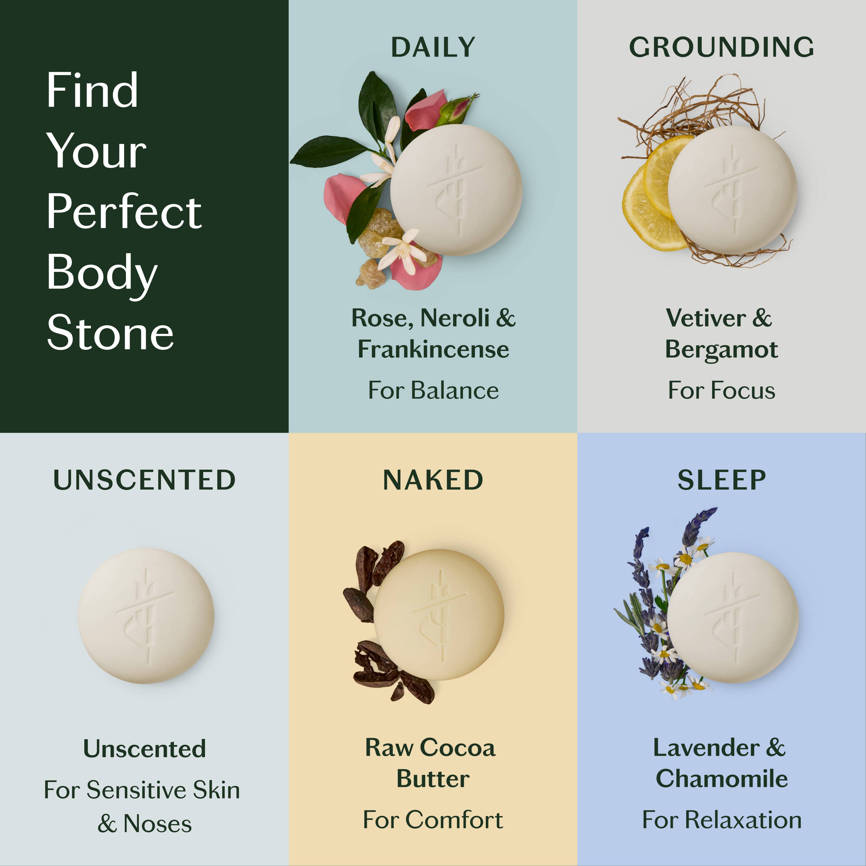Kate McLeod - Sleep Stone | Deep Moisturizing Lotion Bar: Refill (3.5 oz)