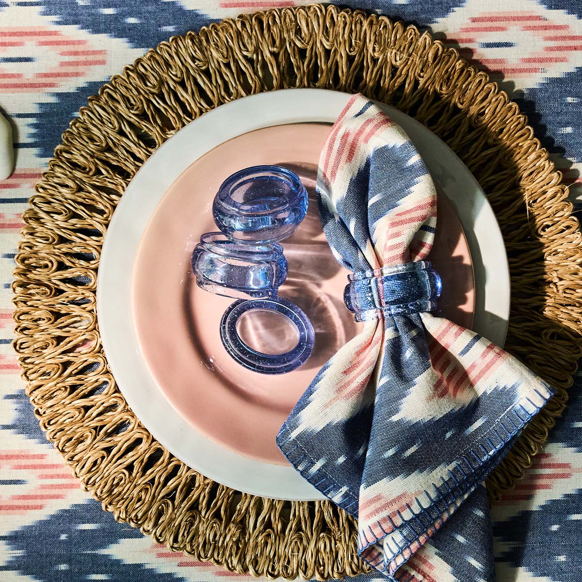 Provence Napkin Ring Set/4