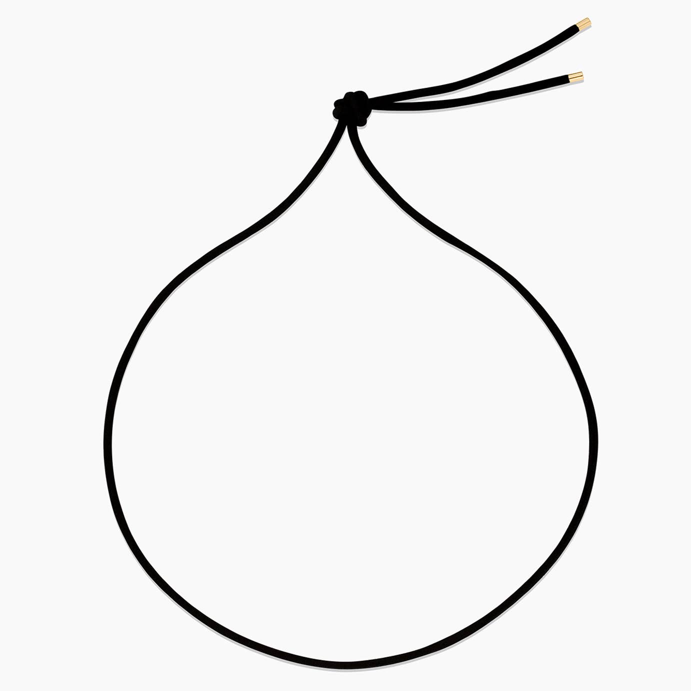 Rya Leather Cord Necklace - Noir
