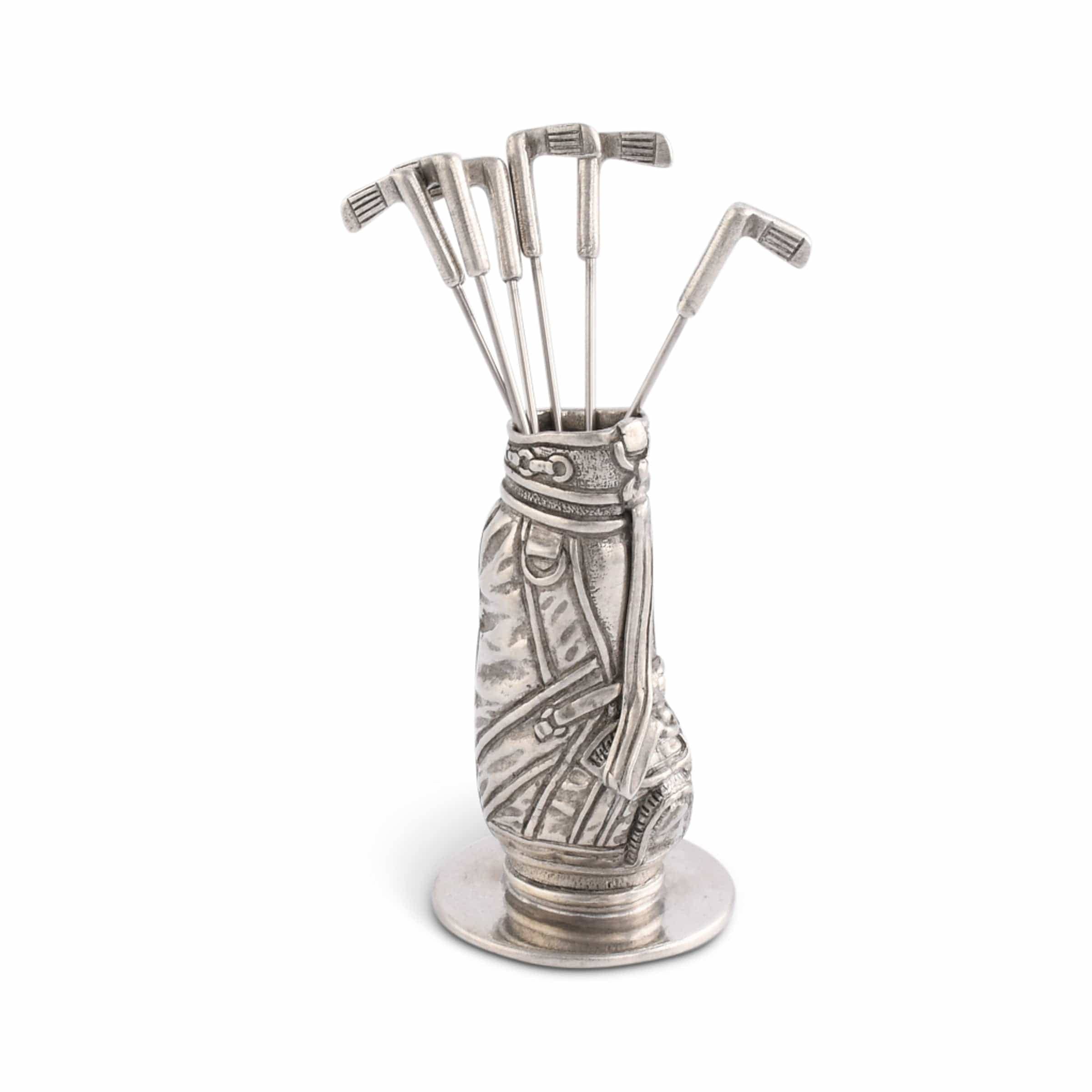 Pewter Cocktail Picks - Golf Bag