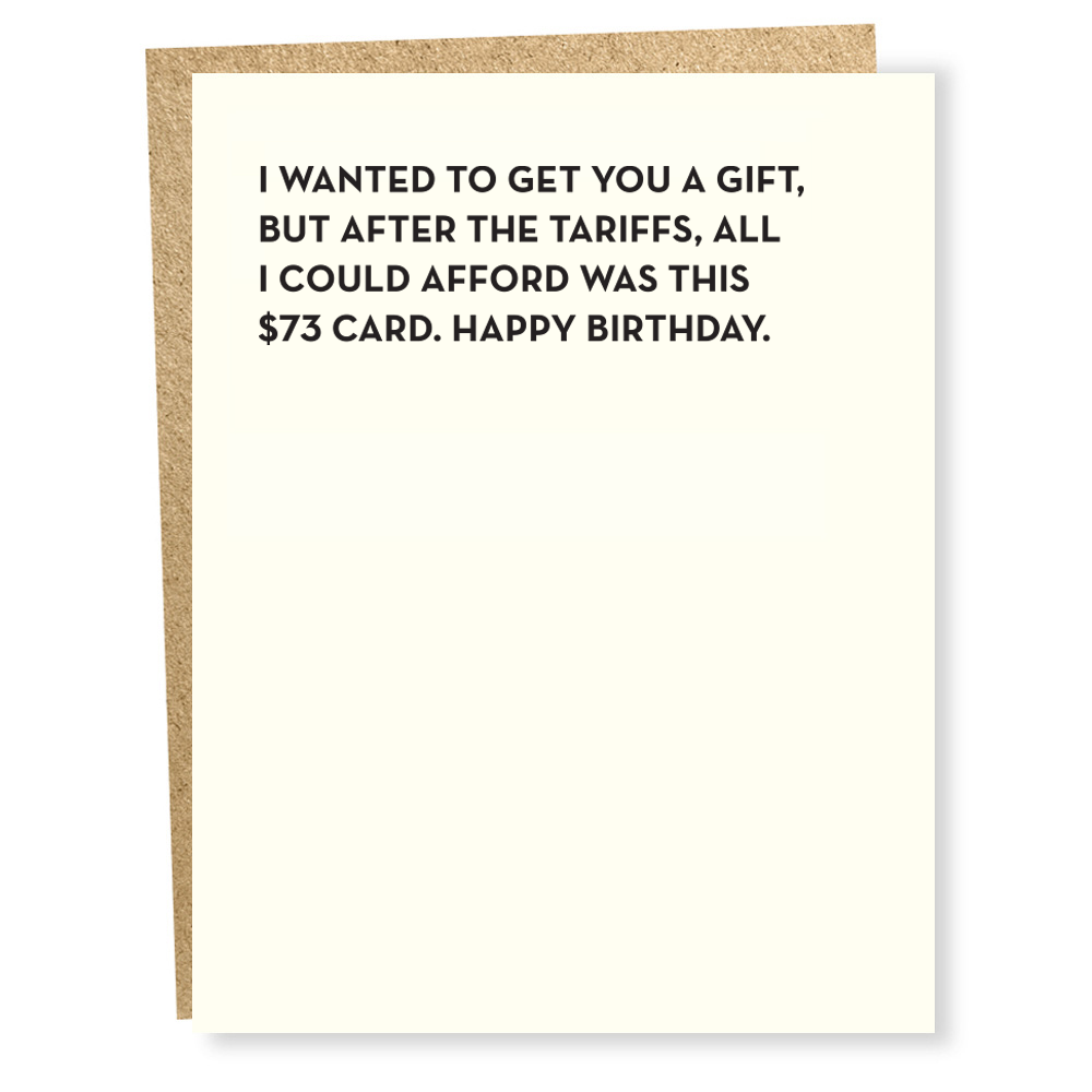 Sapling Press - #870: Tariffs Card