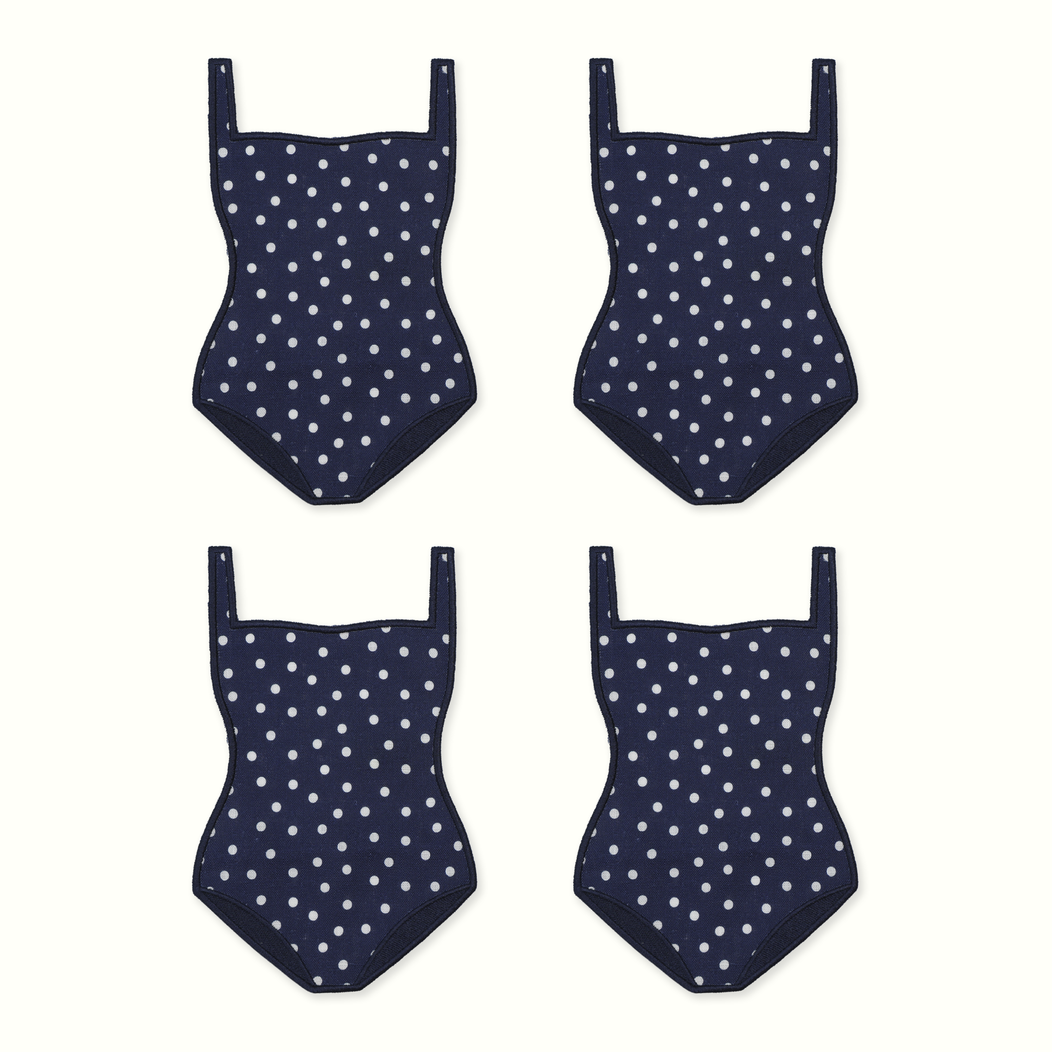 House of Gleason - Polka Dot Swimsuit Cocktail Napkins