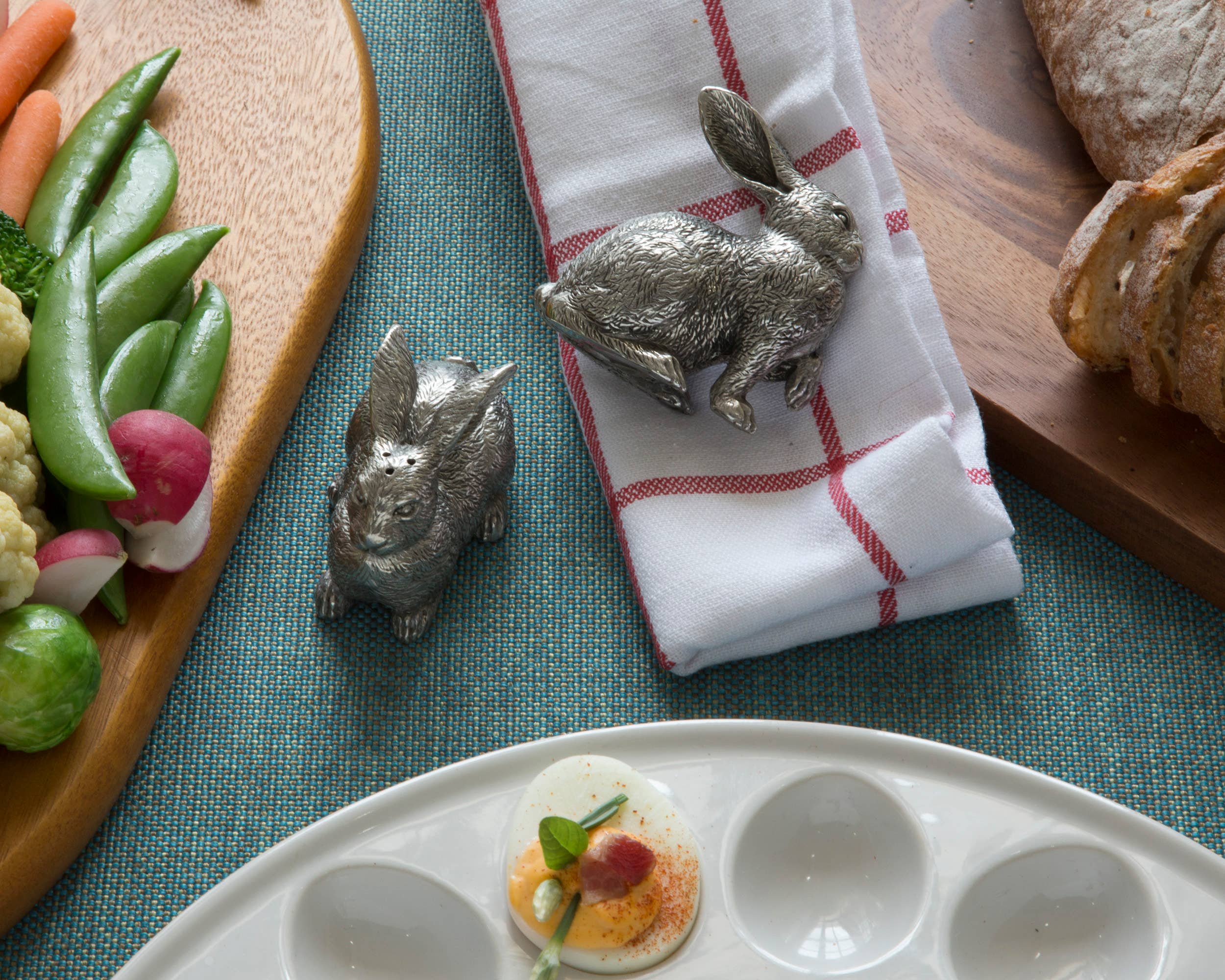 Pewter Salt & Pepper Set - Wild Hare