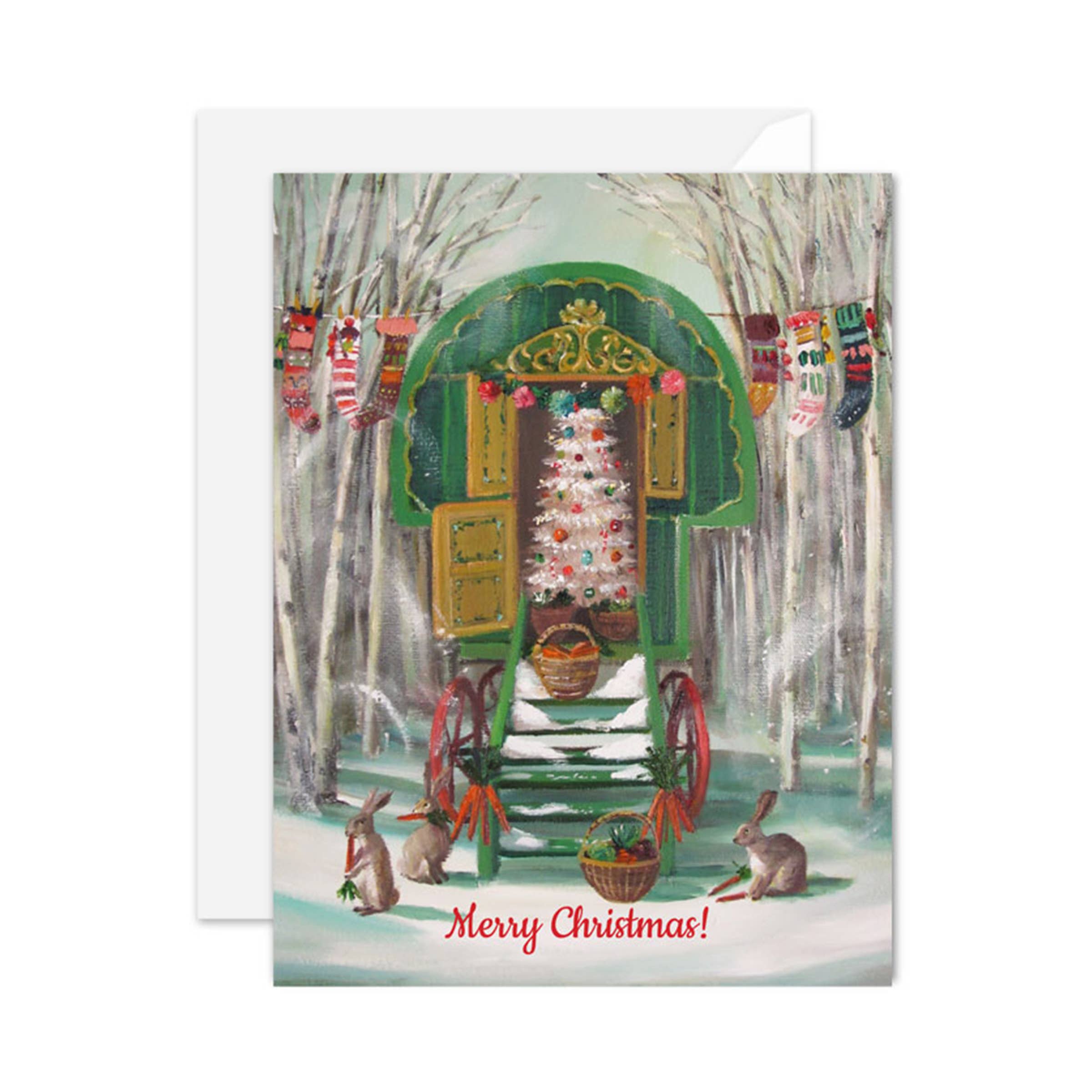 JANET HILL STUDIO - Christmas Caravan Card
