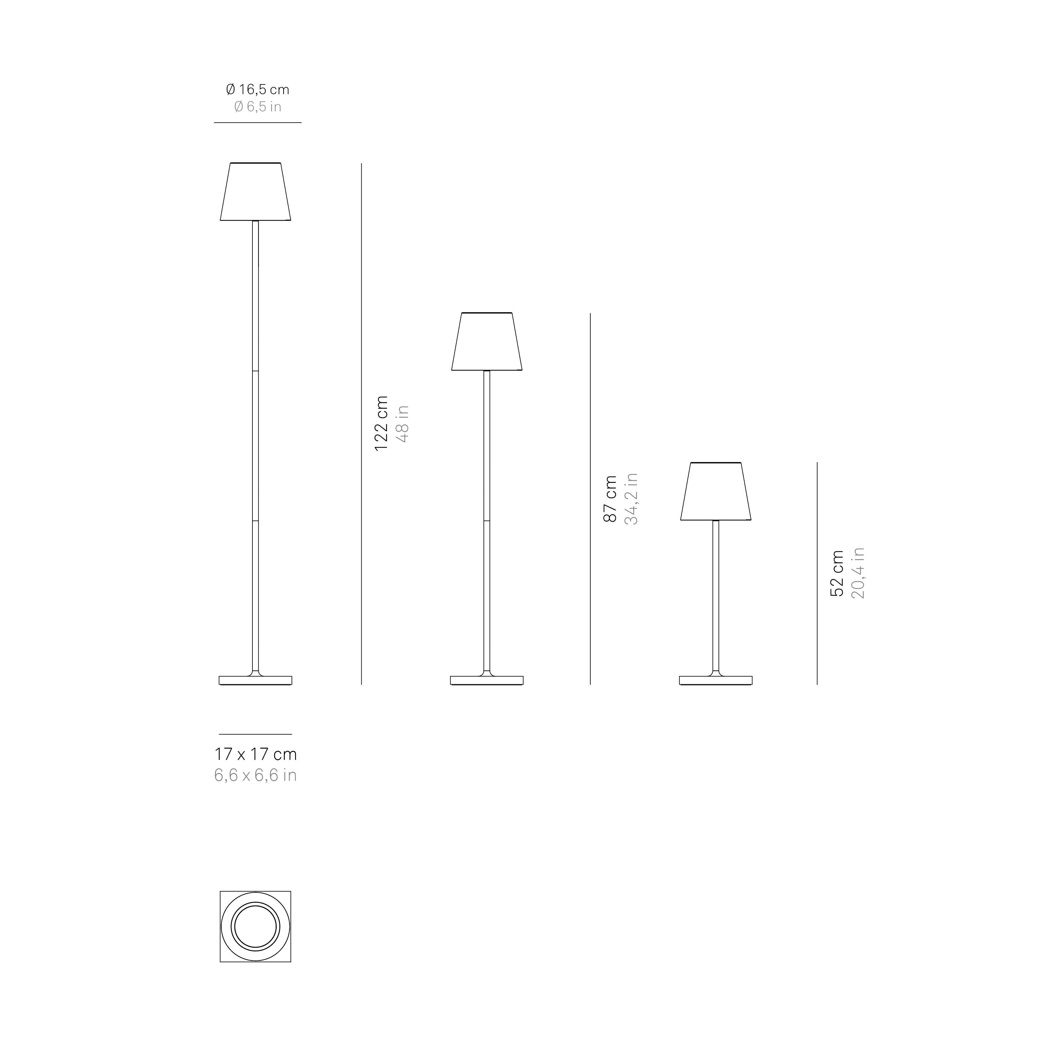 Zafferano America - Poldina Pro L Floor Lamp: White