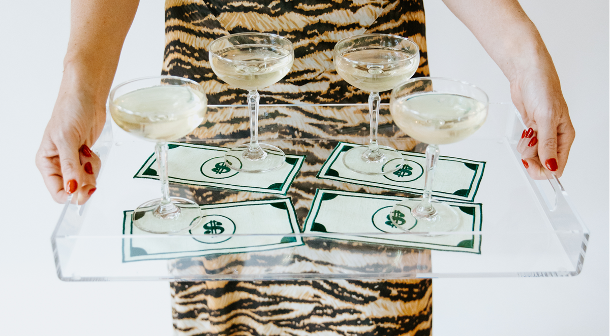 House of Gleason - Bank Note Cocktail Napkins