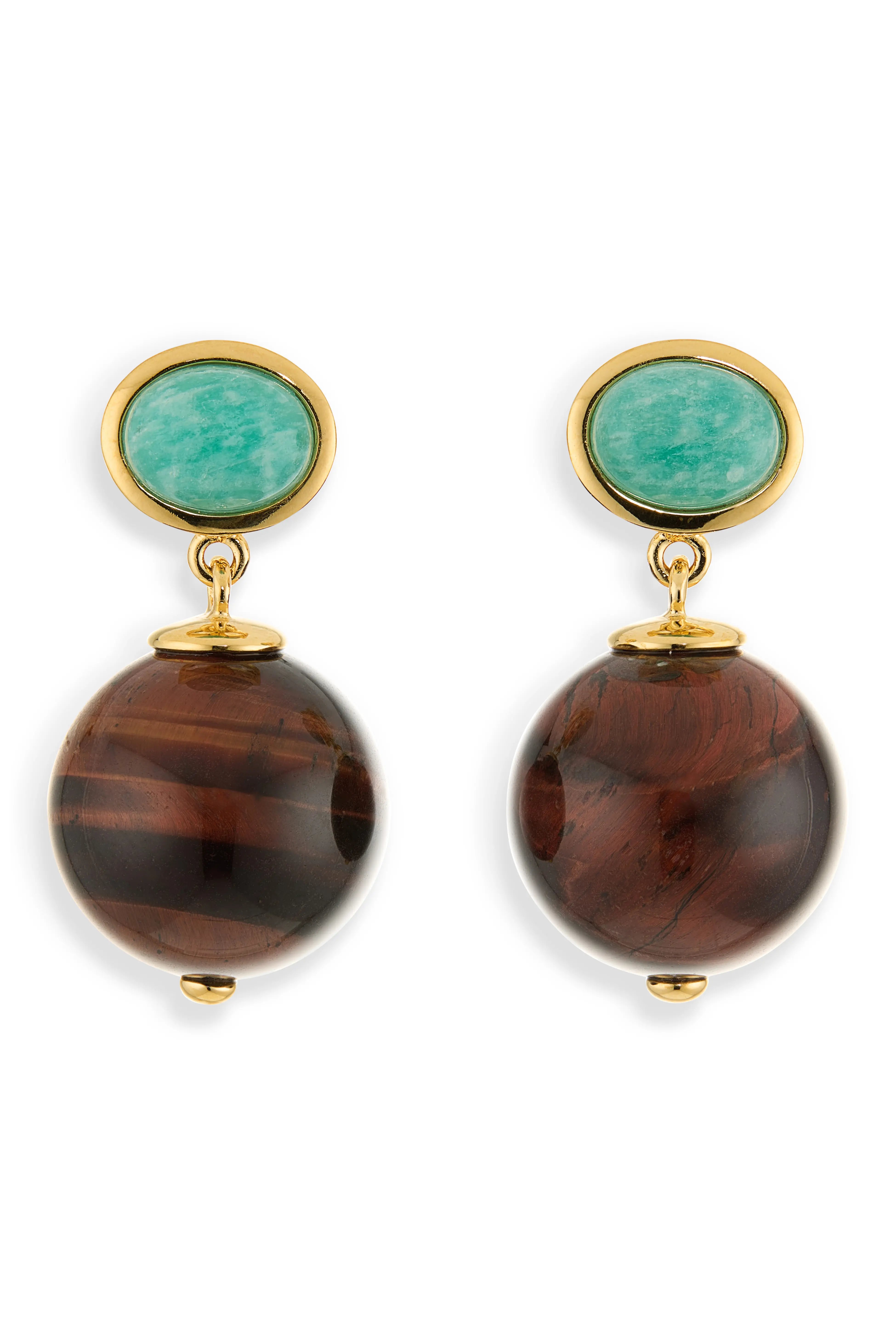 Umbria Earrings - Tiger's Eye
