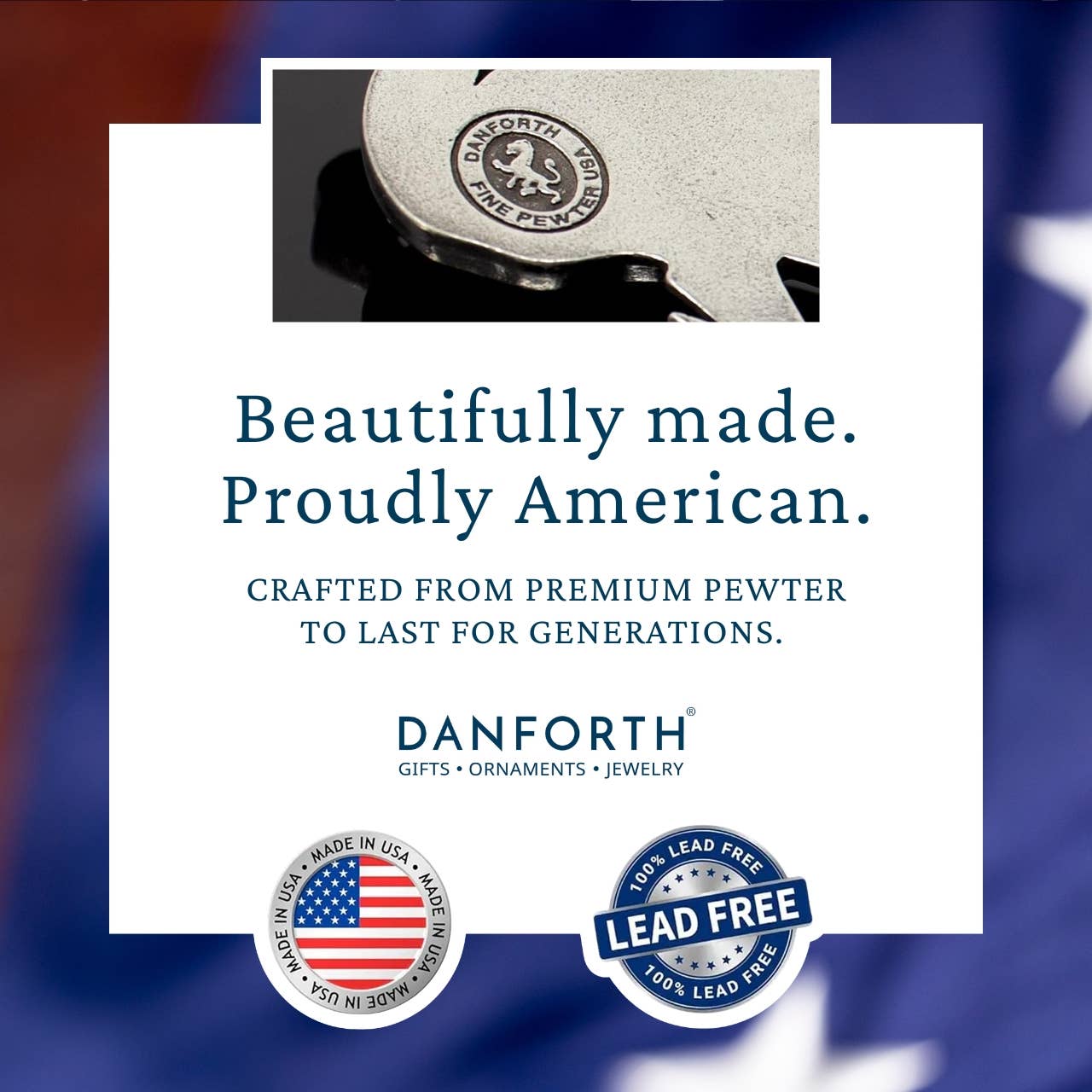 Danforth Pewter | Handcrafted Heirloom Quality Gifts - Clover / Green Cufflinks