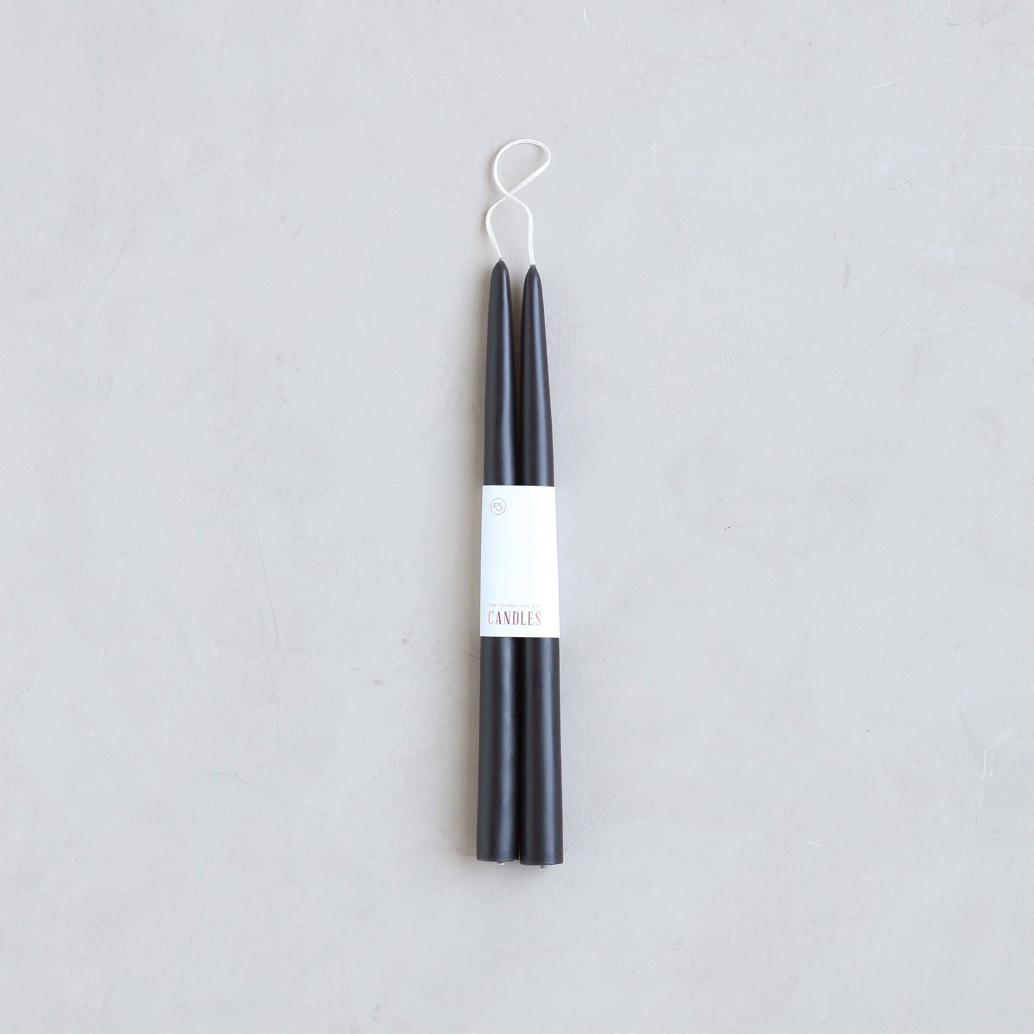 The Floral Society - 12" Original Dipped Taper Candles: Parchment