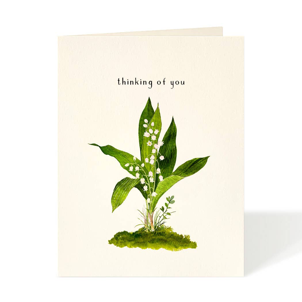 Felix Doolittle - Lily of the Valley - Thinking of You Card: Occasion Card