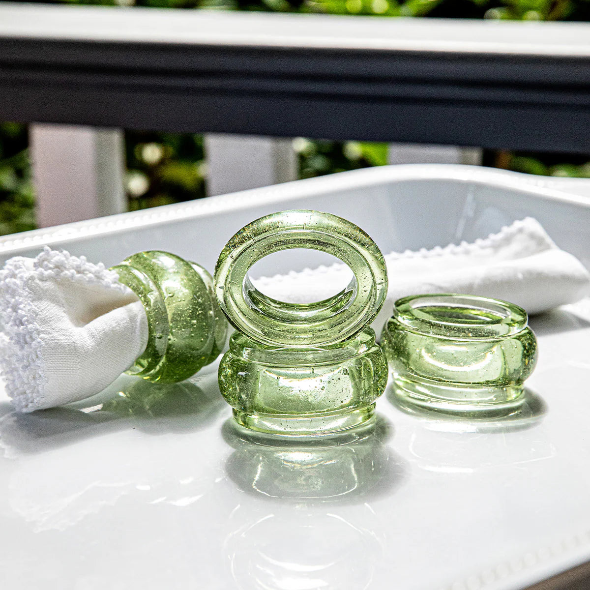 Provence Napkin Ring Set/4