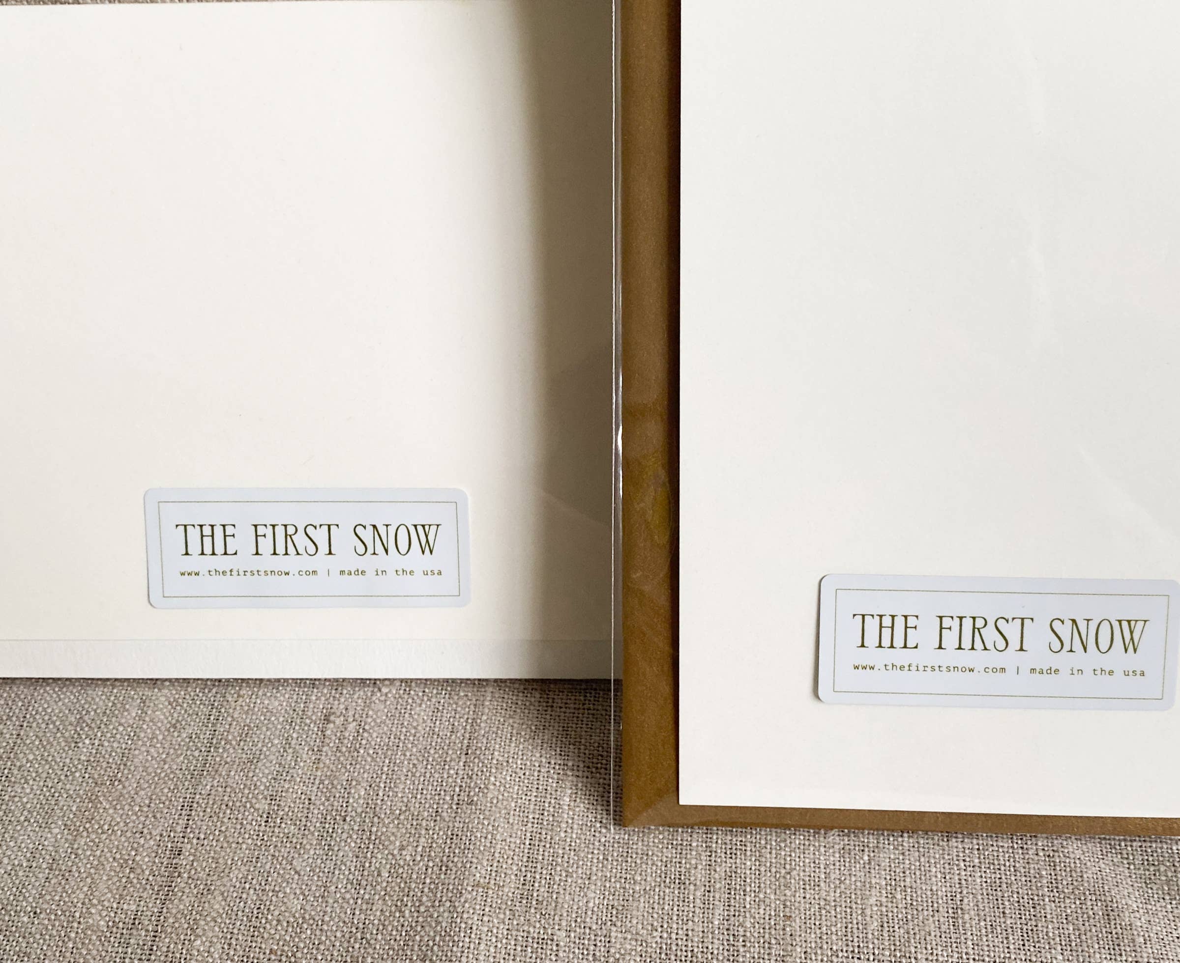 The First Snow - New Baby Arrival Special Delivery Greeting Card