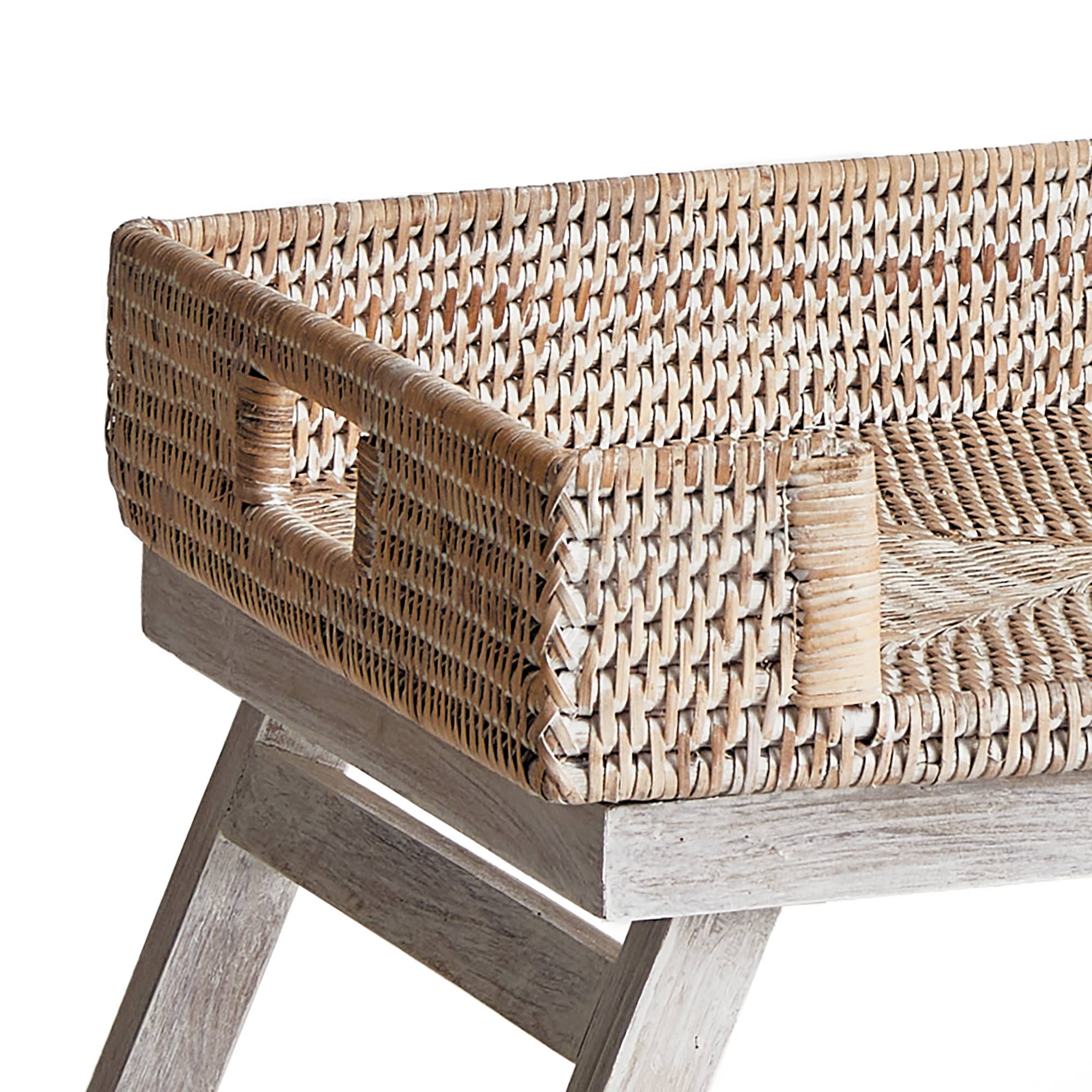 Napa Home & Garden - Burma Rattan Lap Tray Table White
