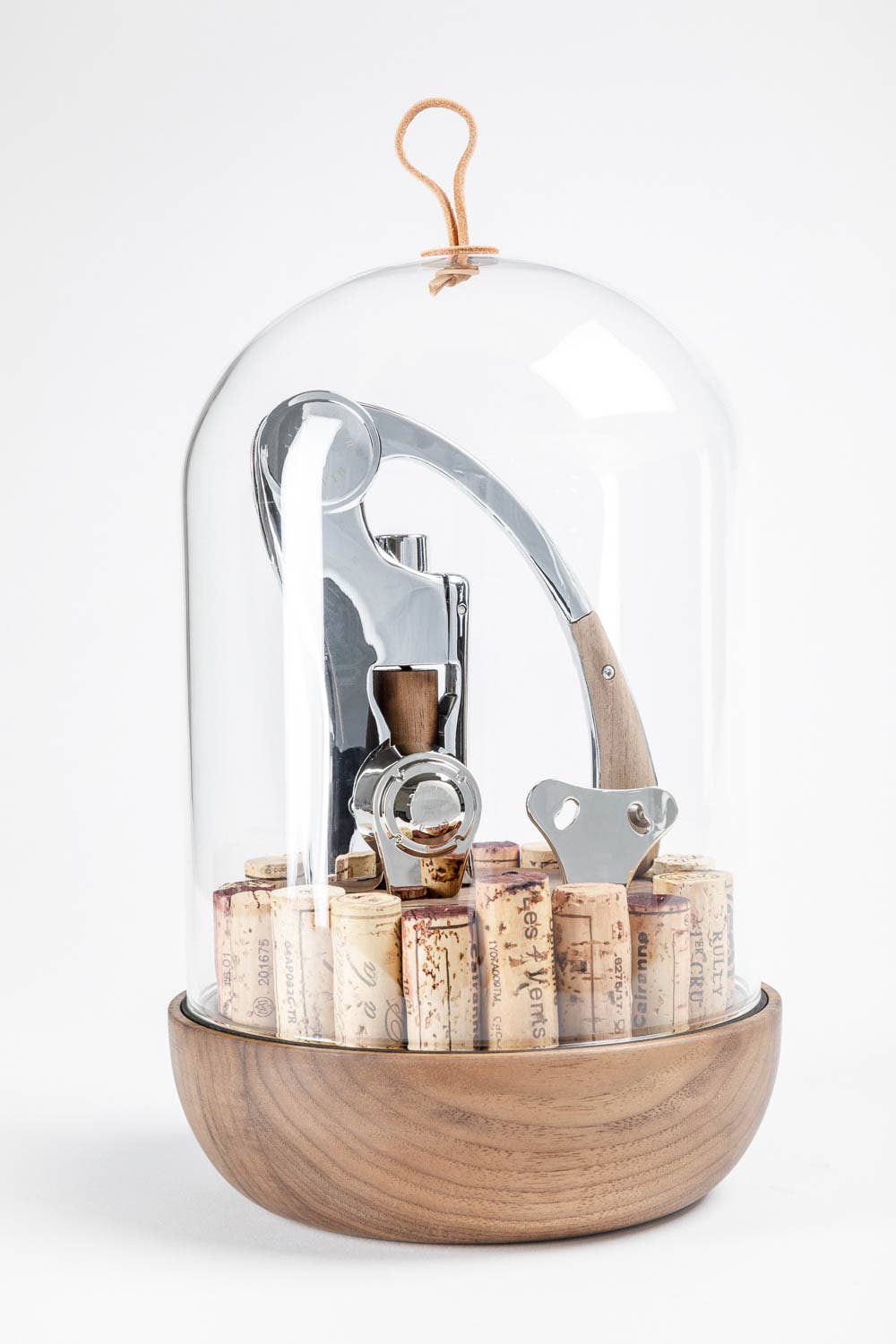 L'Atelier du Vin - USA - Wine Tools in a Wooden and Glass Set - OENO MOTION GROOM