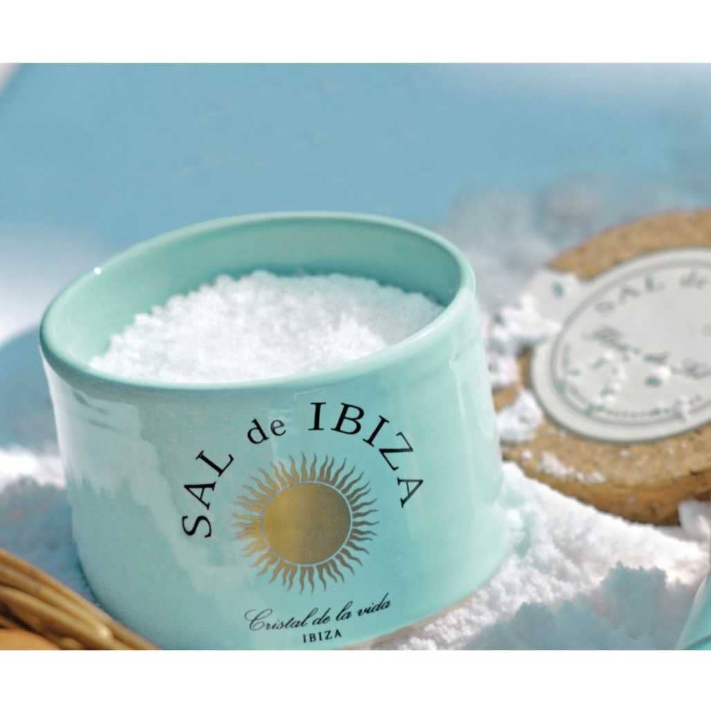 LE GOURMET CENTRAL - Sal de Ibiza Fleur de Sel in Ceramic Jar