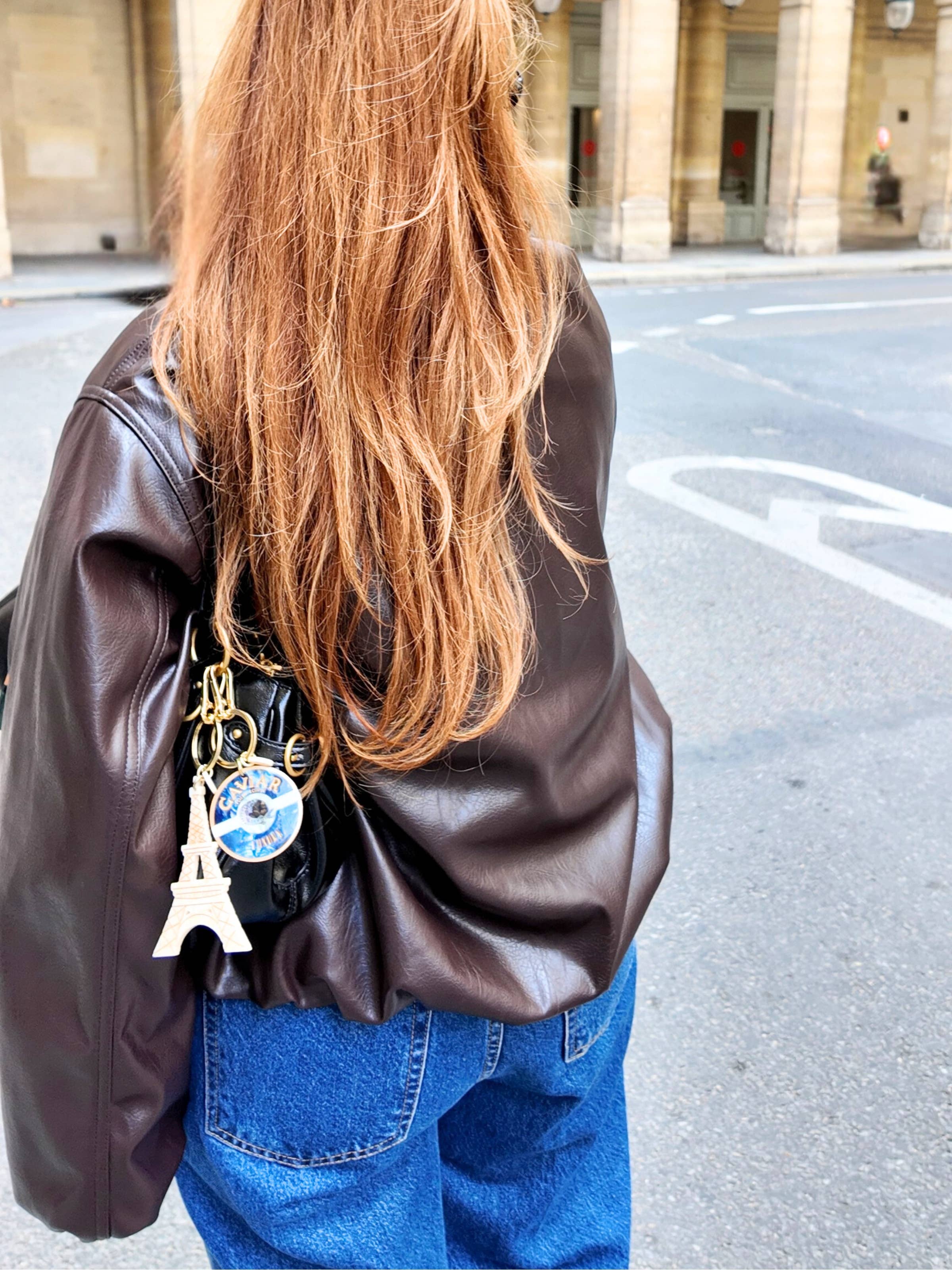 Solar Eclipse - Hand-painted Caviar Bag Charm + Keychain