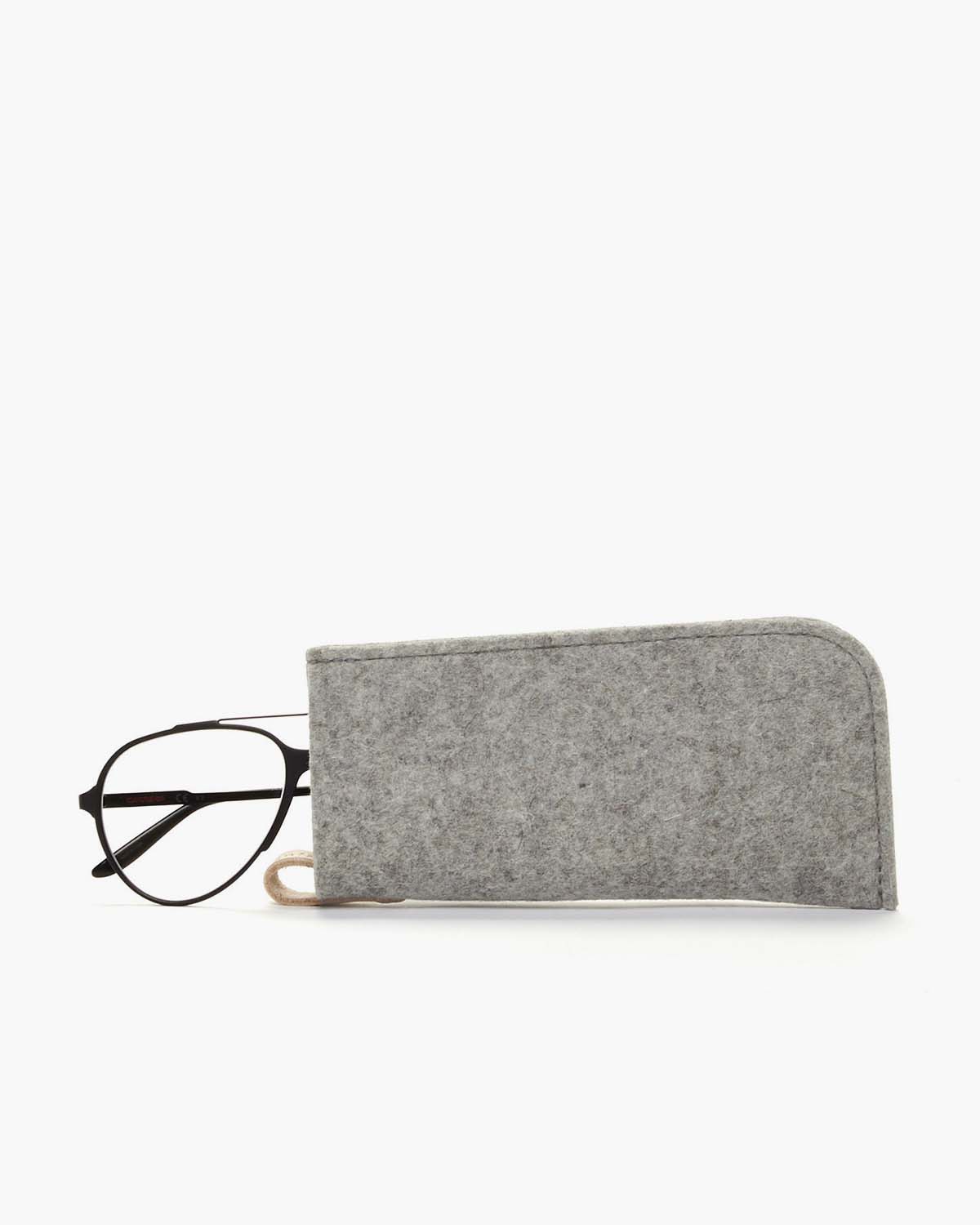 Classic Felt Eyeglass Sleeve - Granite