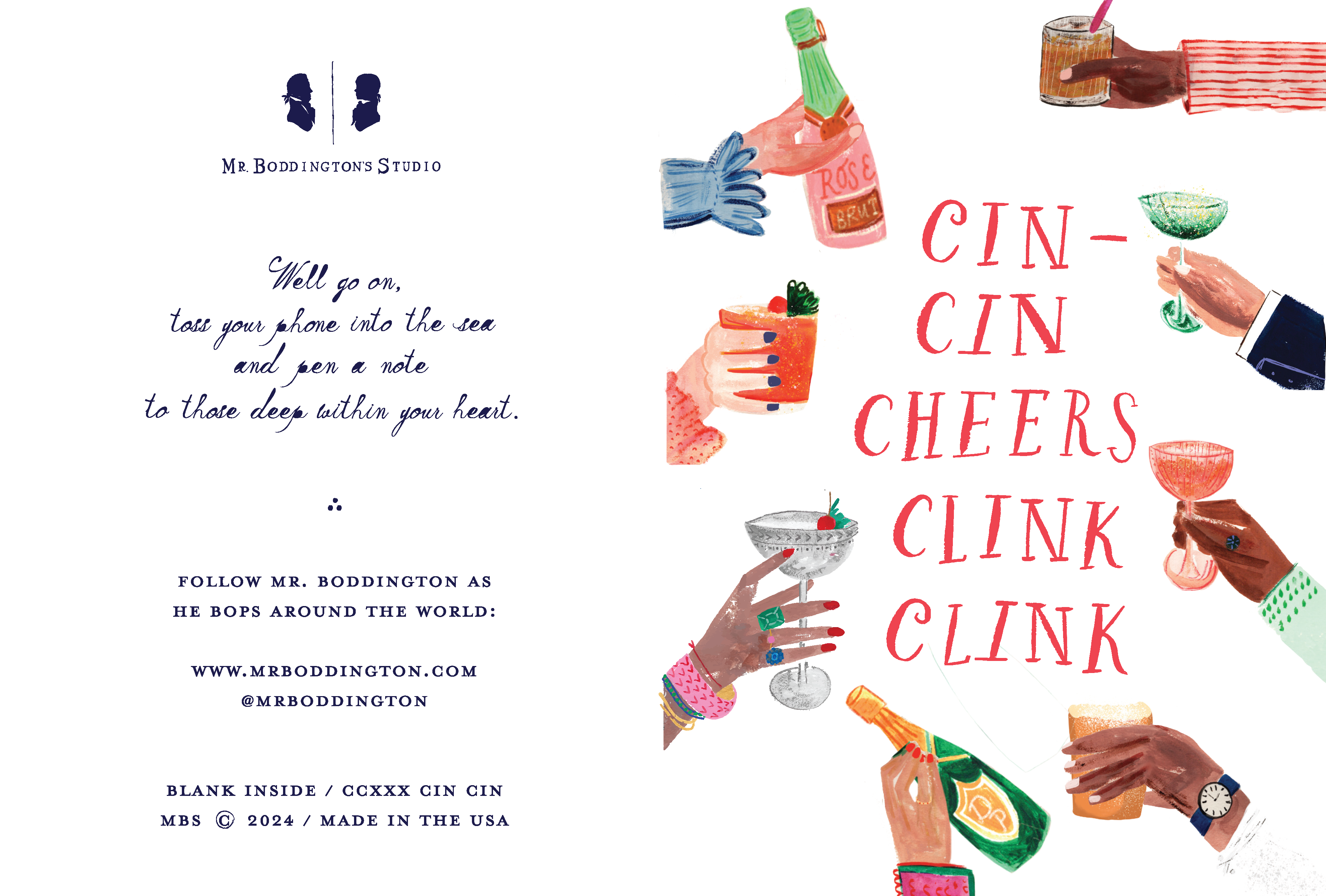 Cin Cin Congrats Card