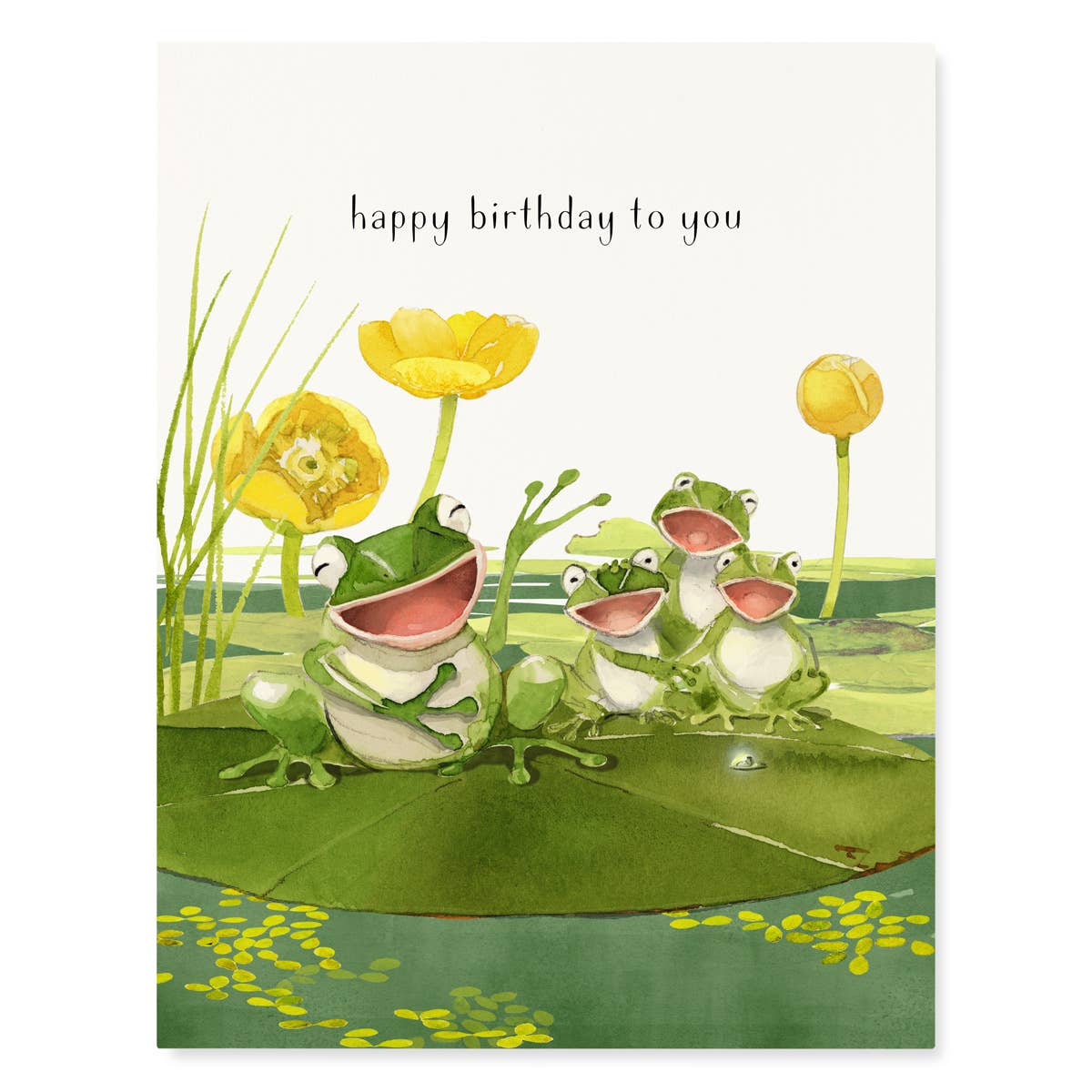 Frogcapella Birthday Card