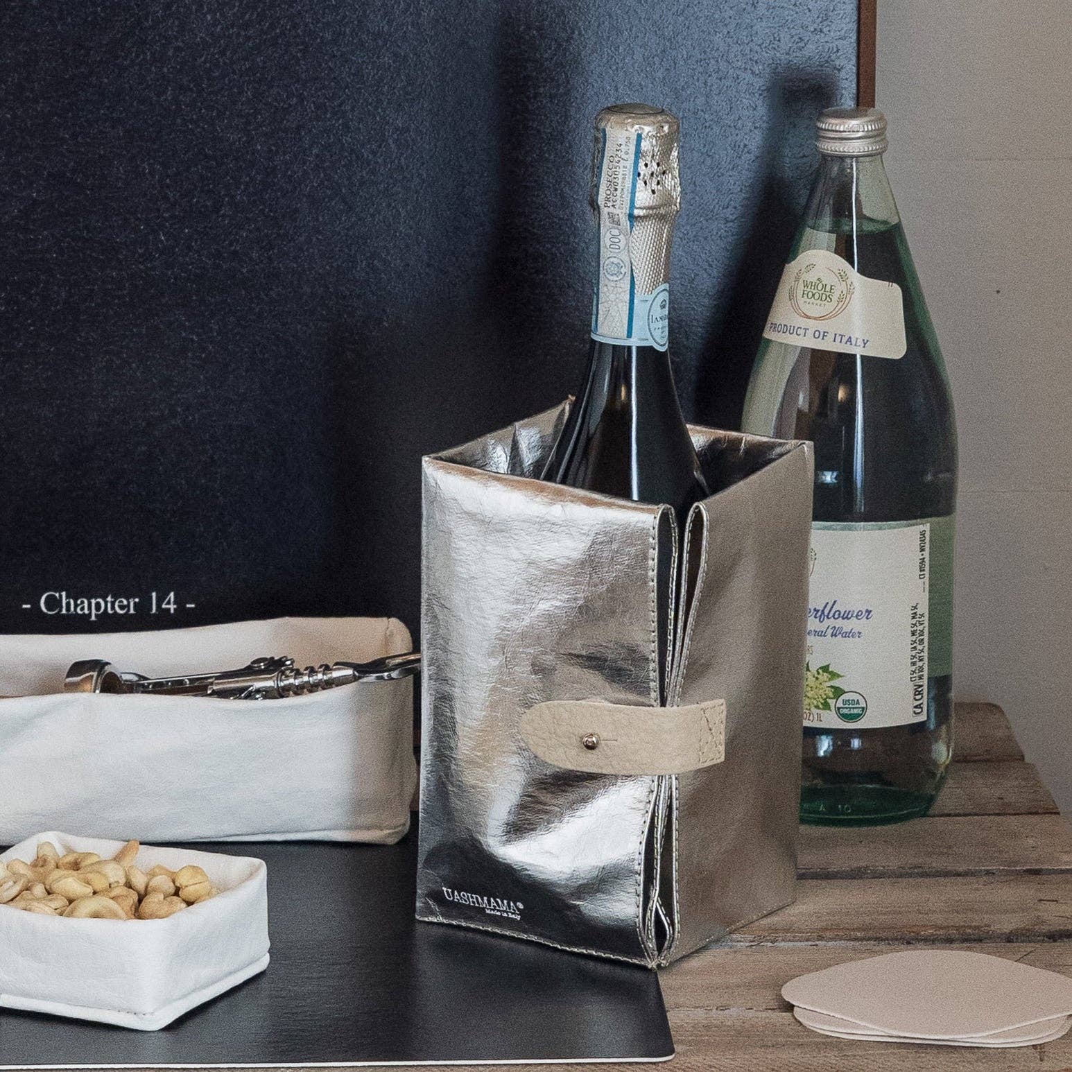 Uashmama - ICE-CUBE BEVERAGE CHILLER: Silver
