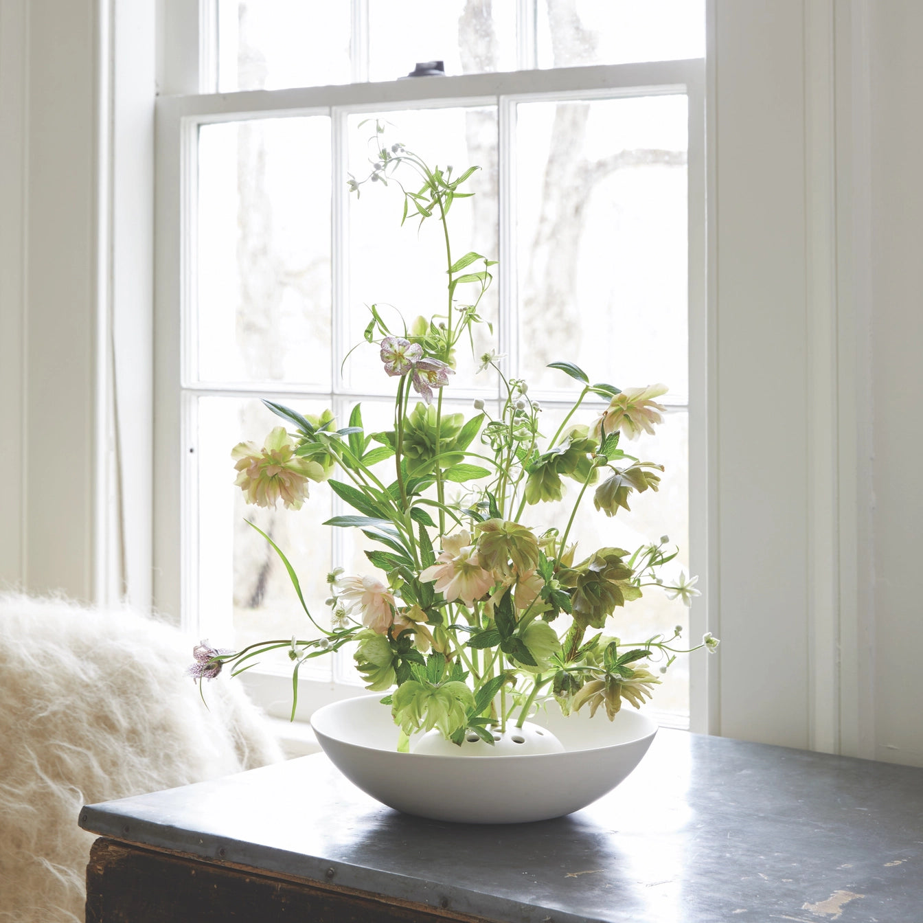 Flower Frog Bowl Vase