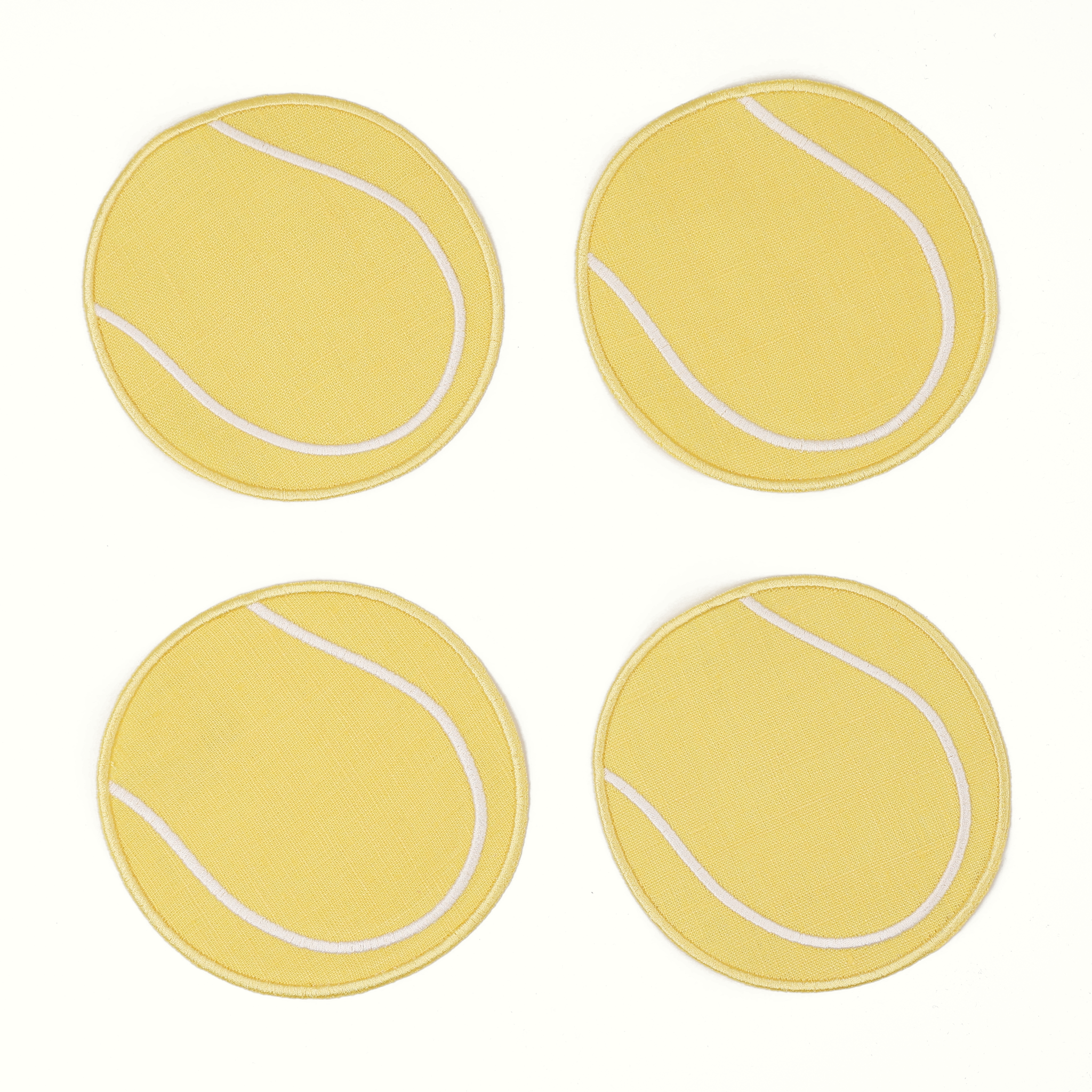 House of Gleason - Tennis Ball Cocktail Napkins - Set of 4