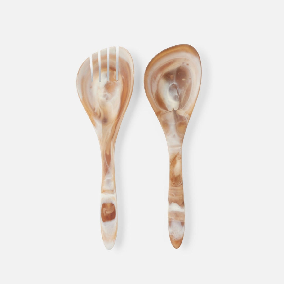 Laney Swirled Resin Servers - Brown