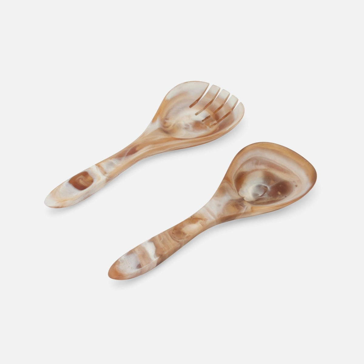 Laney Swirled Resin Servers - Brown