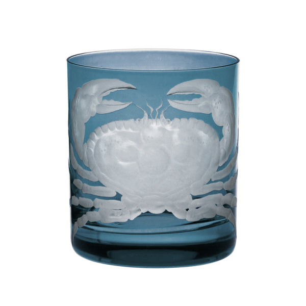 Crab Double Old Fashioned Glass