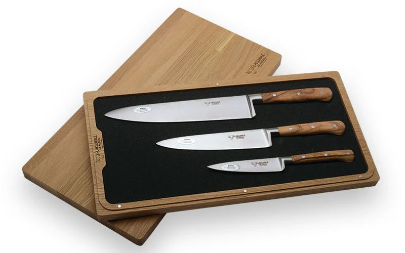 Kitchen Knife Set of 3 - Walnut