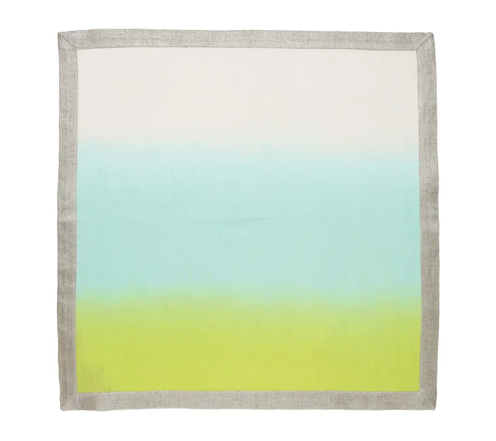 Dip Dye Napkin Set of 4 - Blue & Green