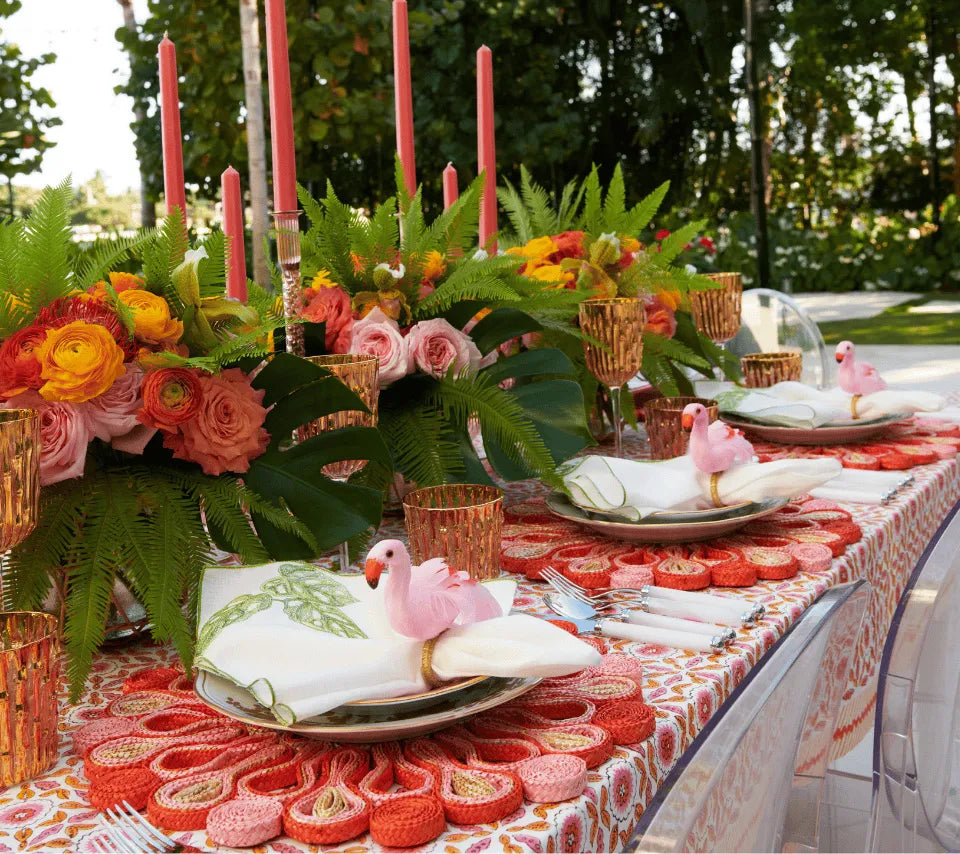 Aruba Napkin Ring Set/4 - Blush