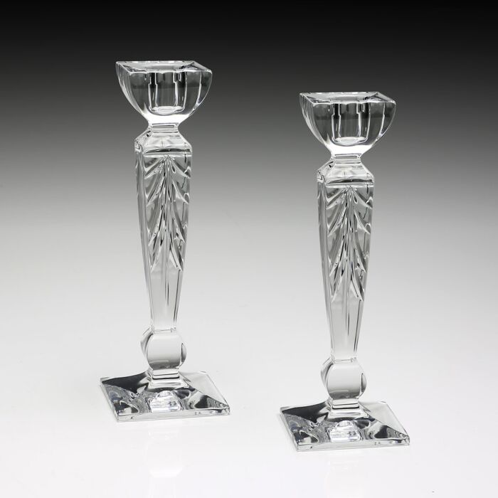 Iris Pair of Candlesticks - 8"