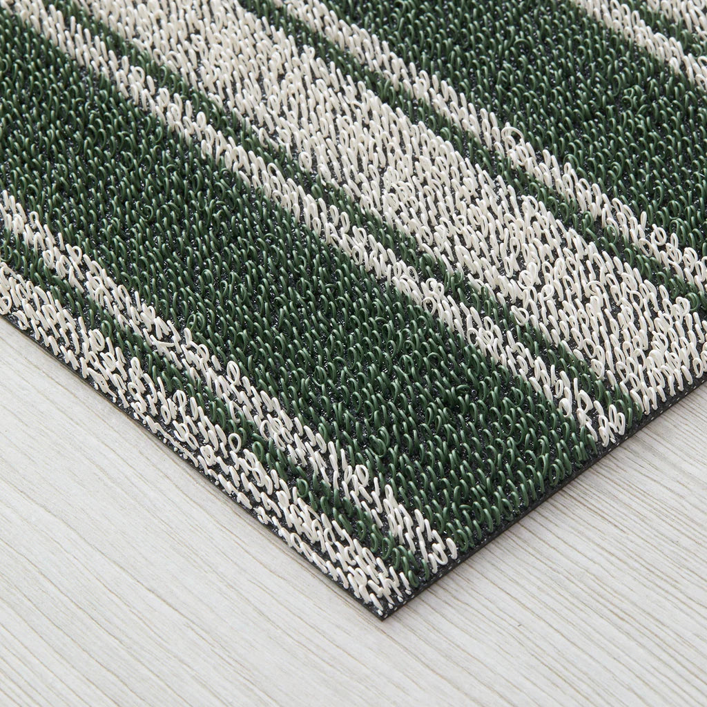 Boardwalk Stripe Utility Mat - Fern