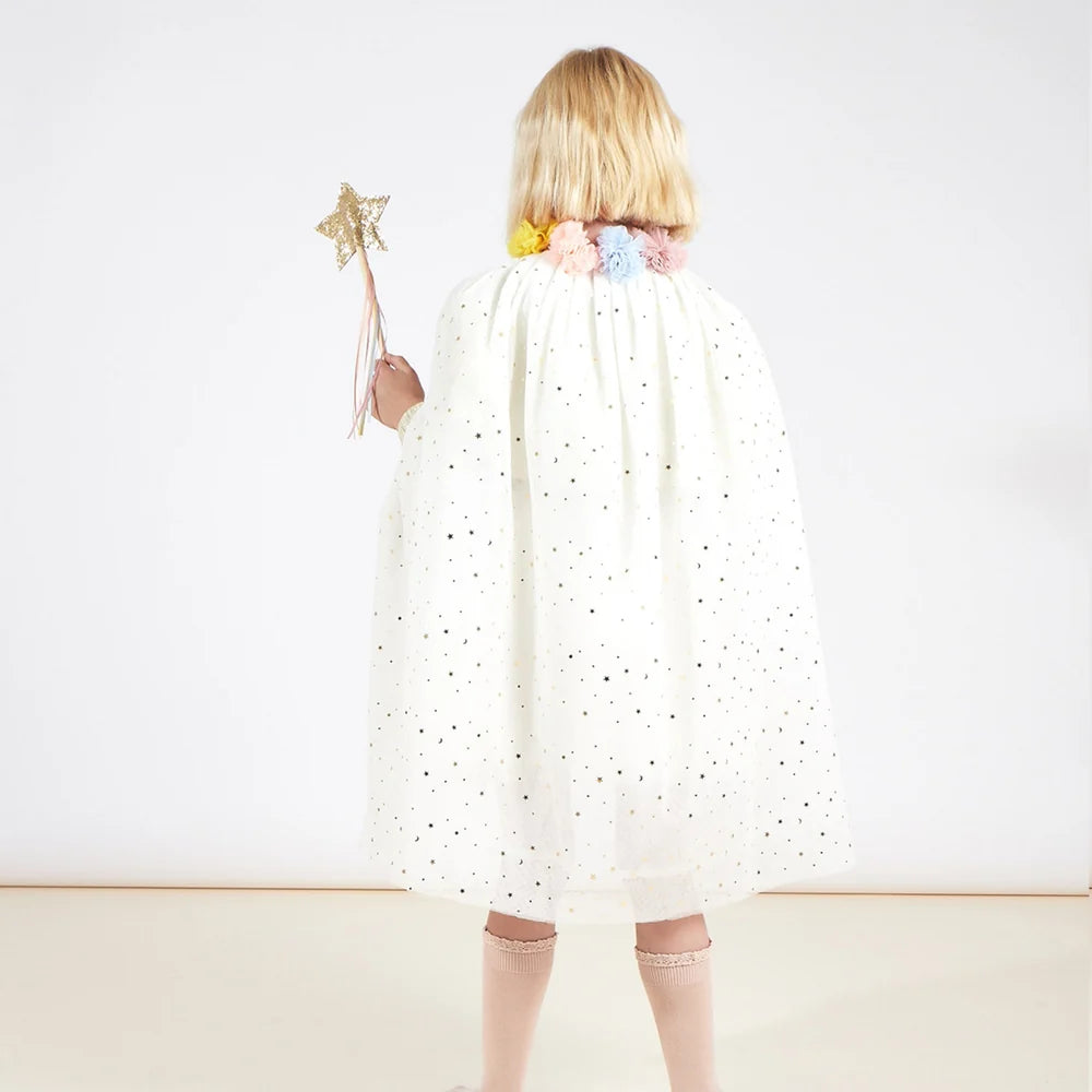 Pom Pom Collar Cape