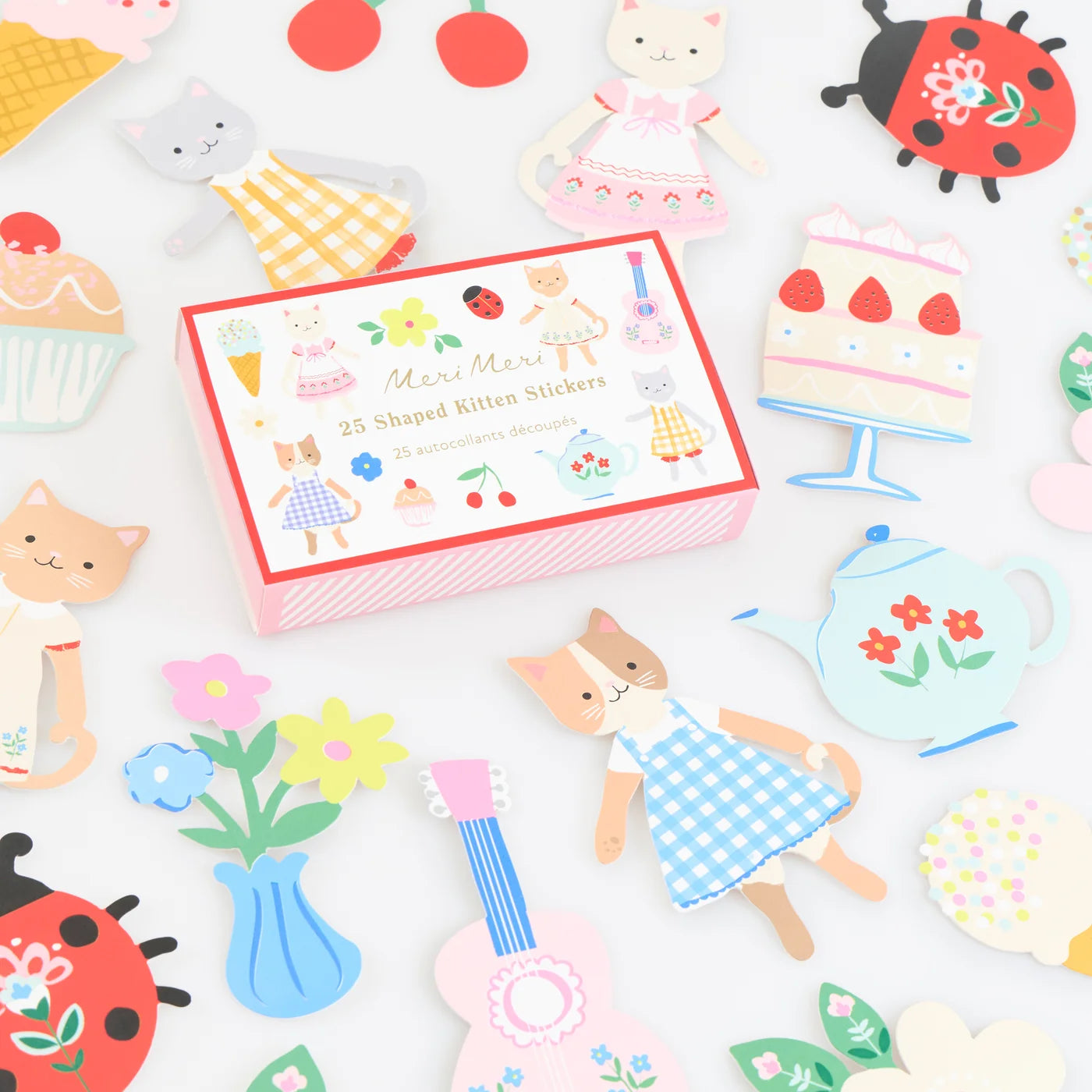 Kitten Club Shaped Stickers