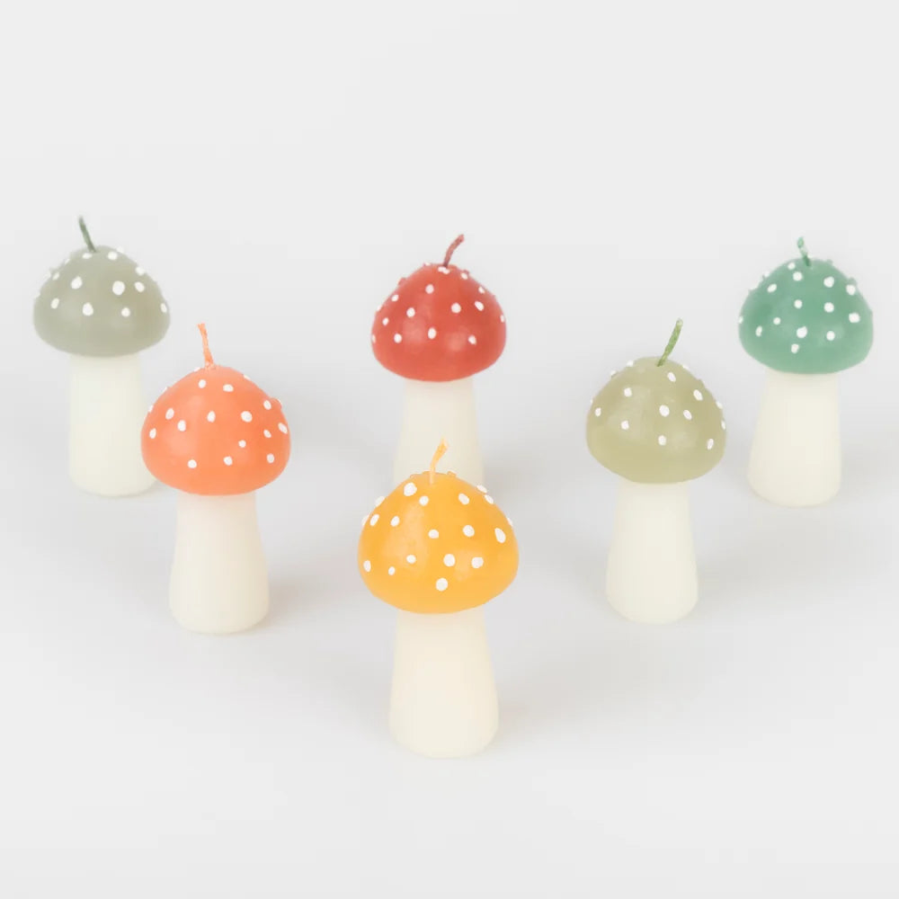 Rustic Mini Mushroom Candles