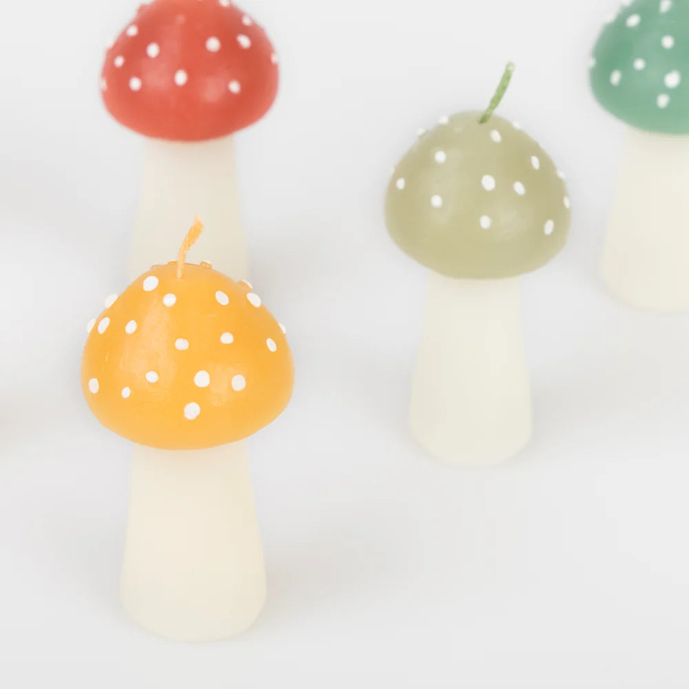 Rustic Mini Mushroom Candles