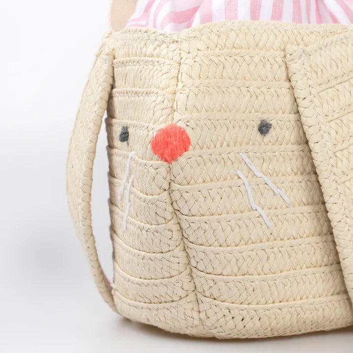 Stripey Bunny Basket Bag
