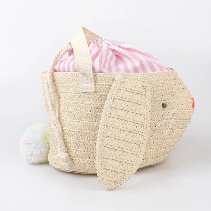 Stripey Bunny Basket Bag